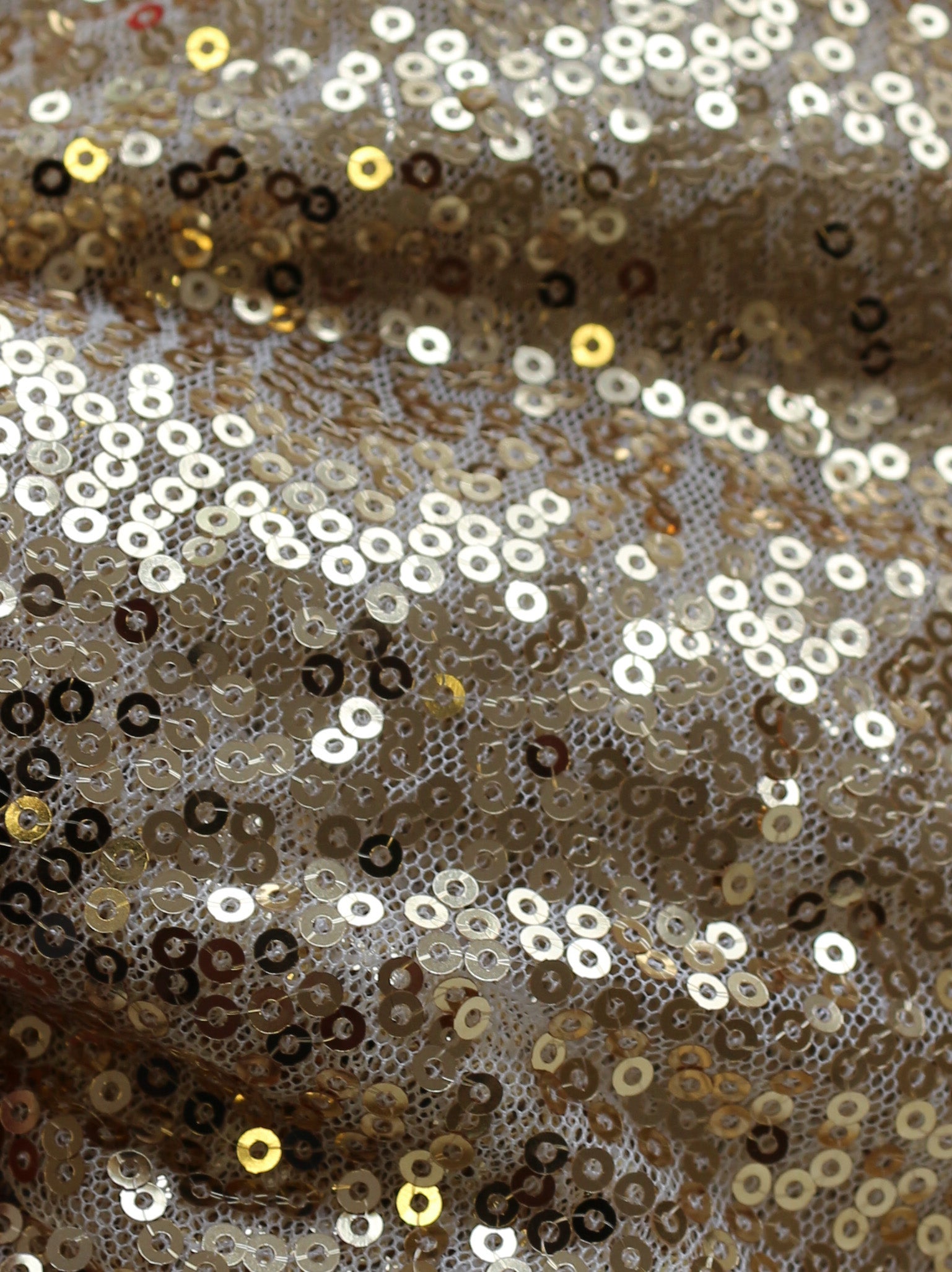 Tulle à paillettes champagne - Glow