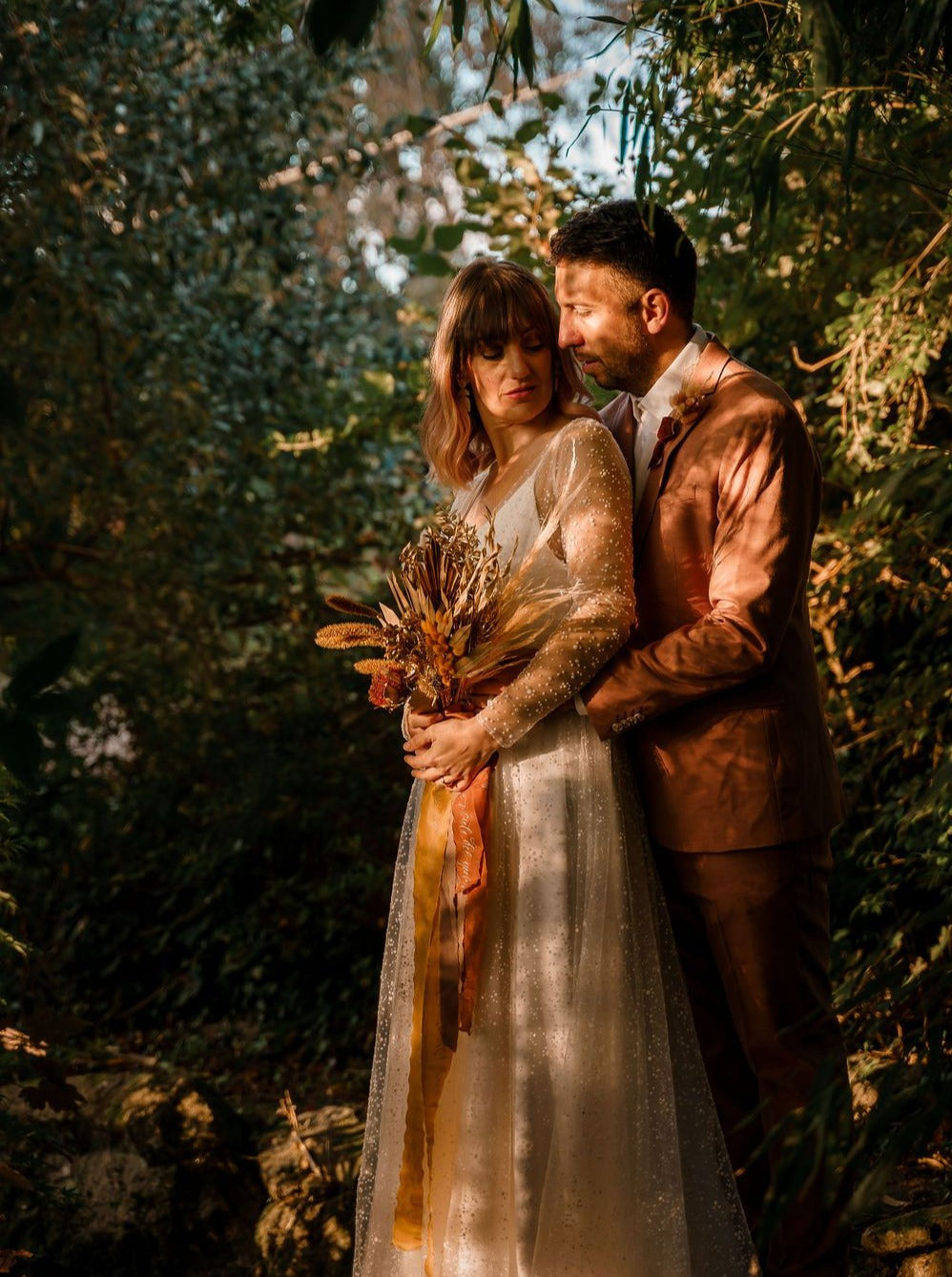 Tulle floqué ivoire - Conjuror
