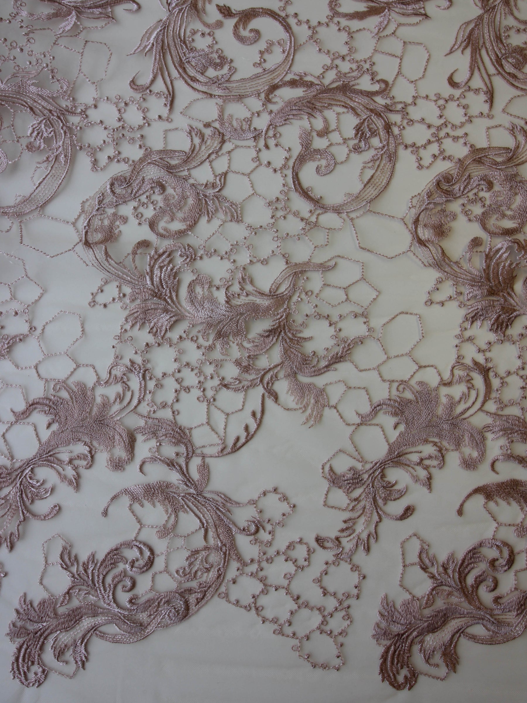 Dentelle Broderie Rose - Sortil