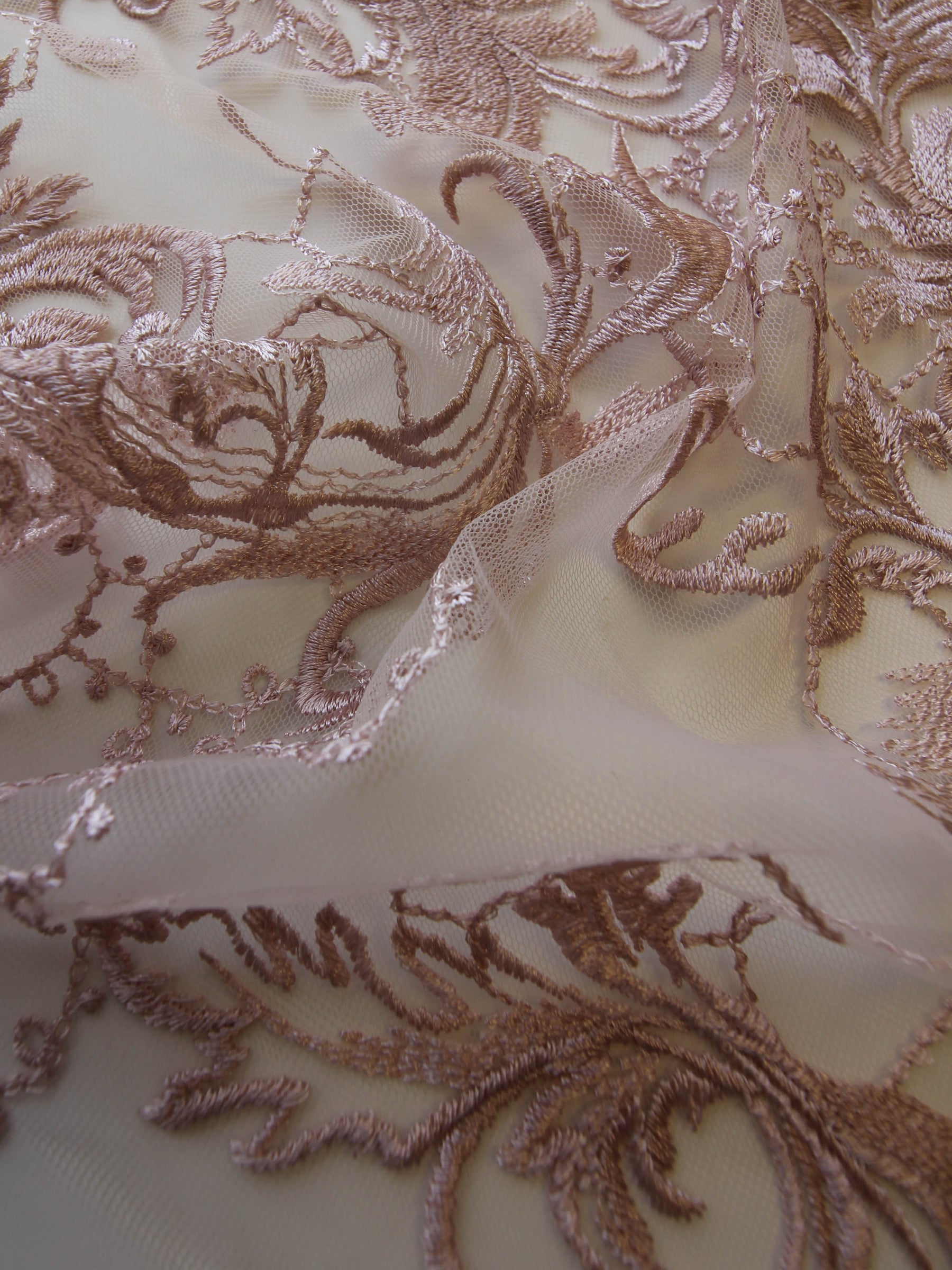 Dentelle Broderie Rose - Sortil