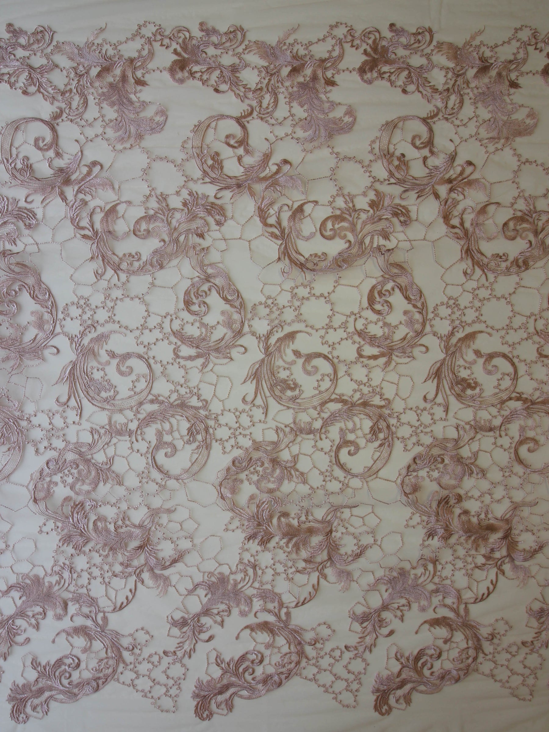 Dentelle Broderie Rose - Sortil