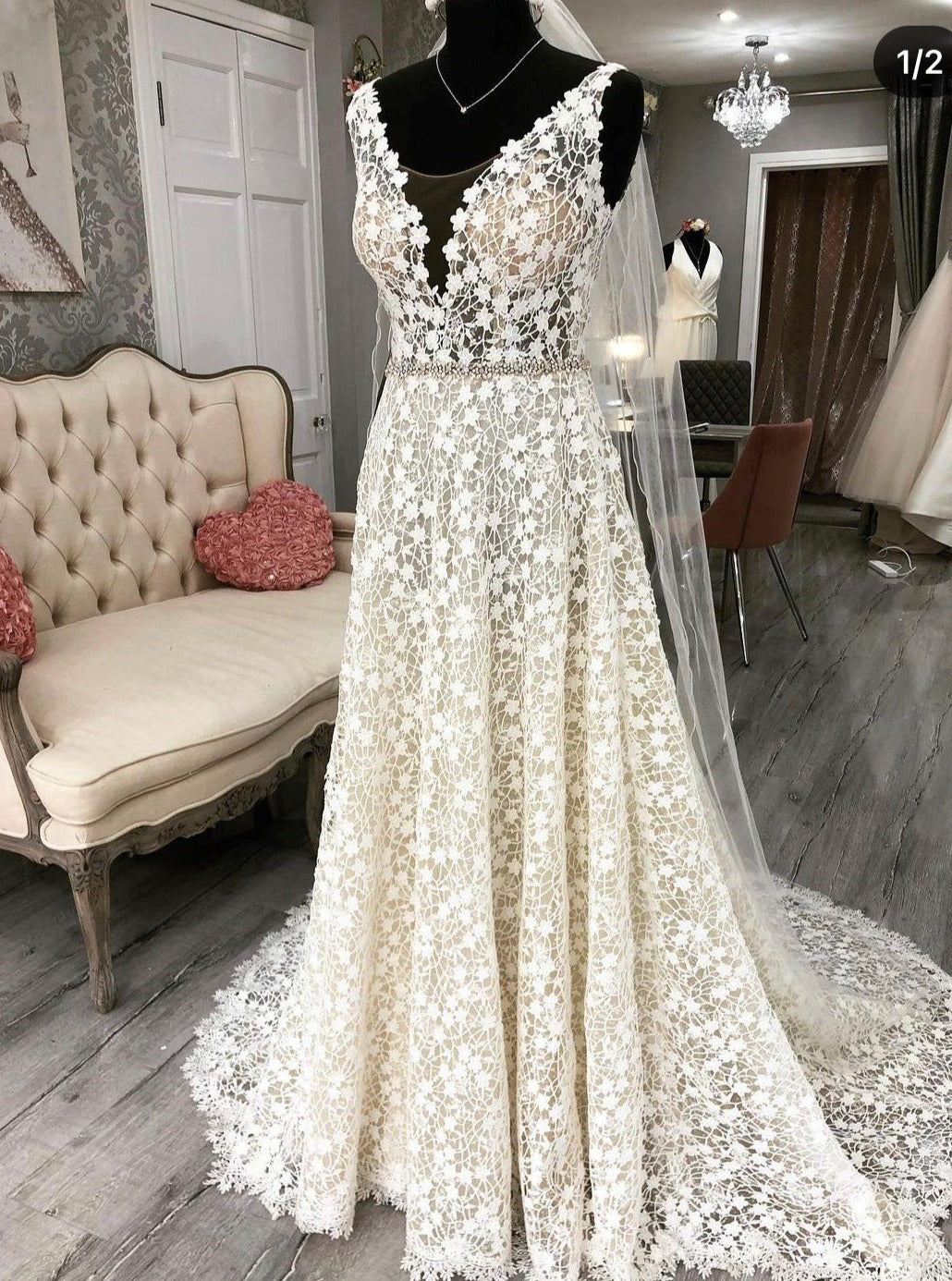 Dentelle Guipure Blanche - Ebba