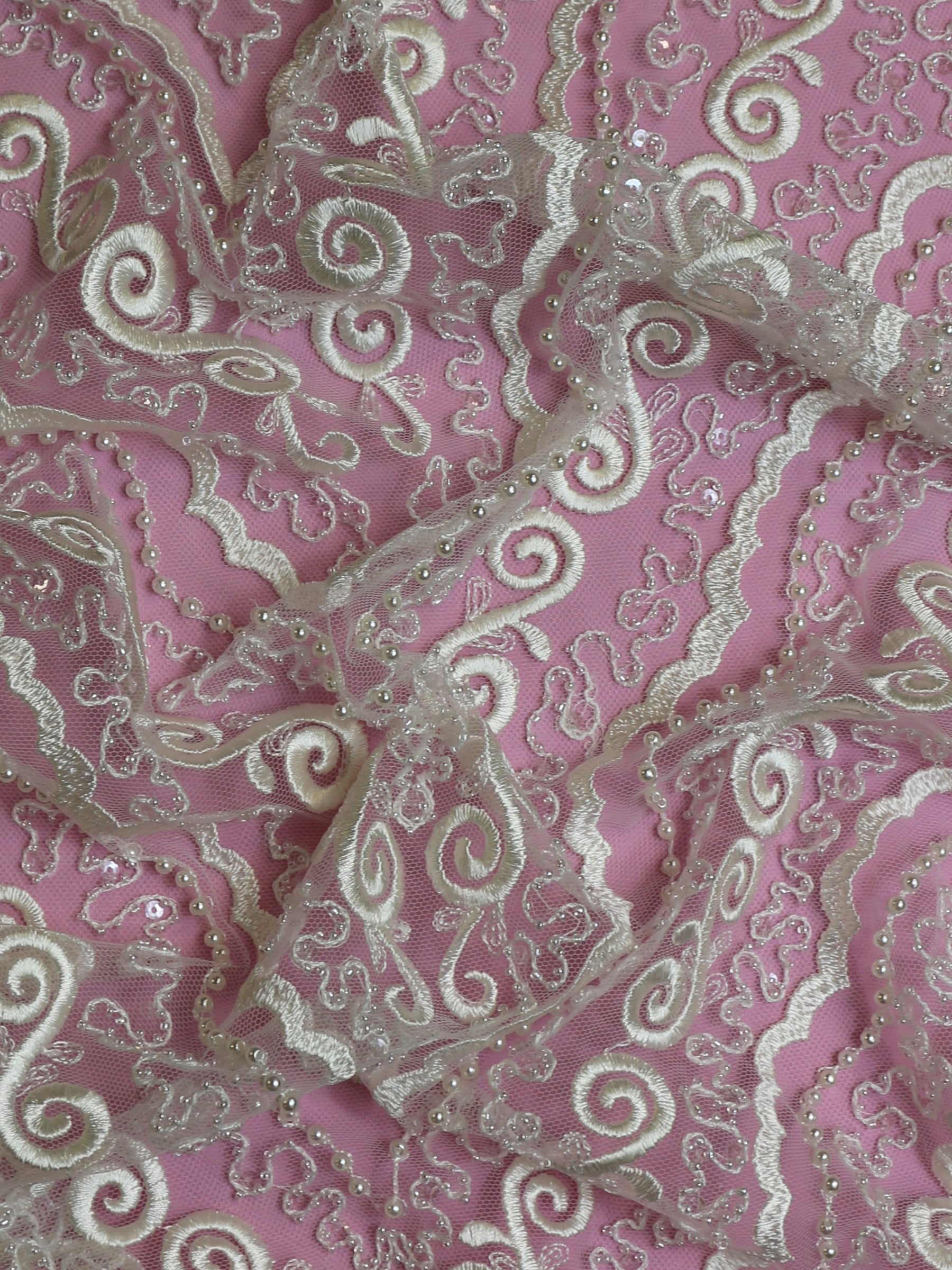 Dentelle Perlée Ivoire - Esmerelda