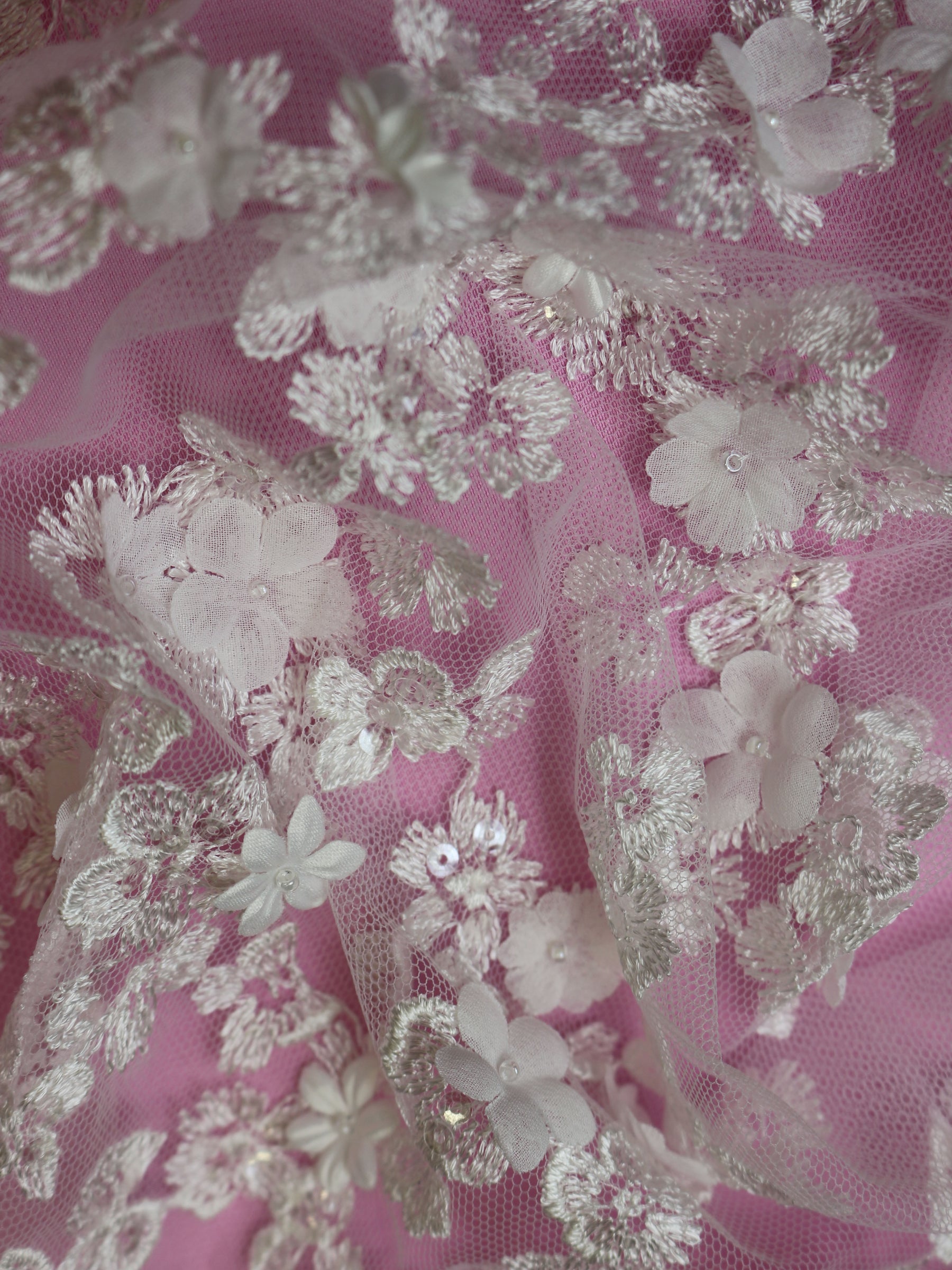 Dentelle Broderie Ivoire - Fabienne