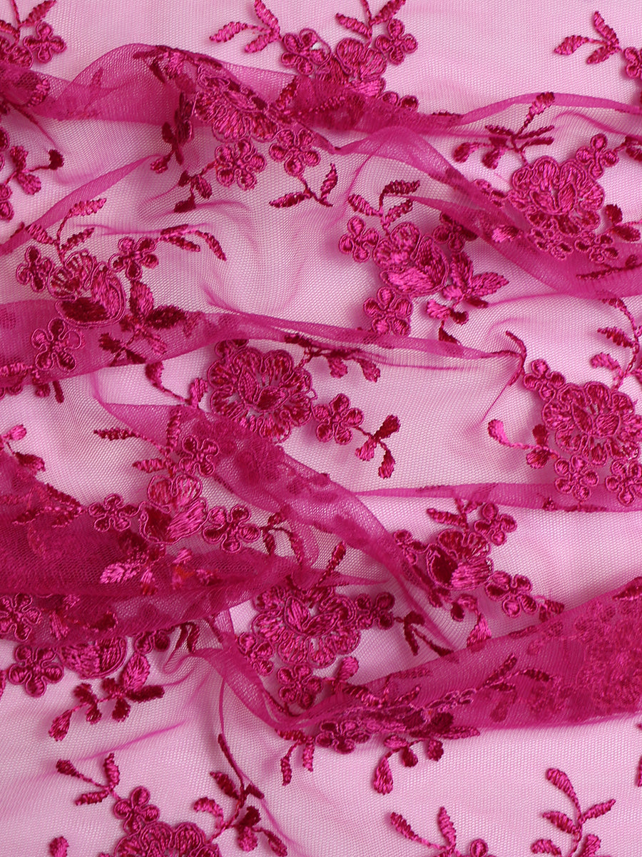 Dentelle Cordonnée Fuchsia - Géraldine