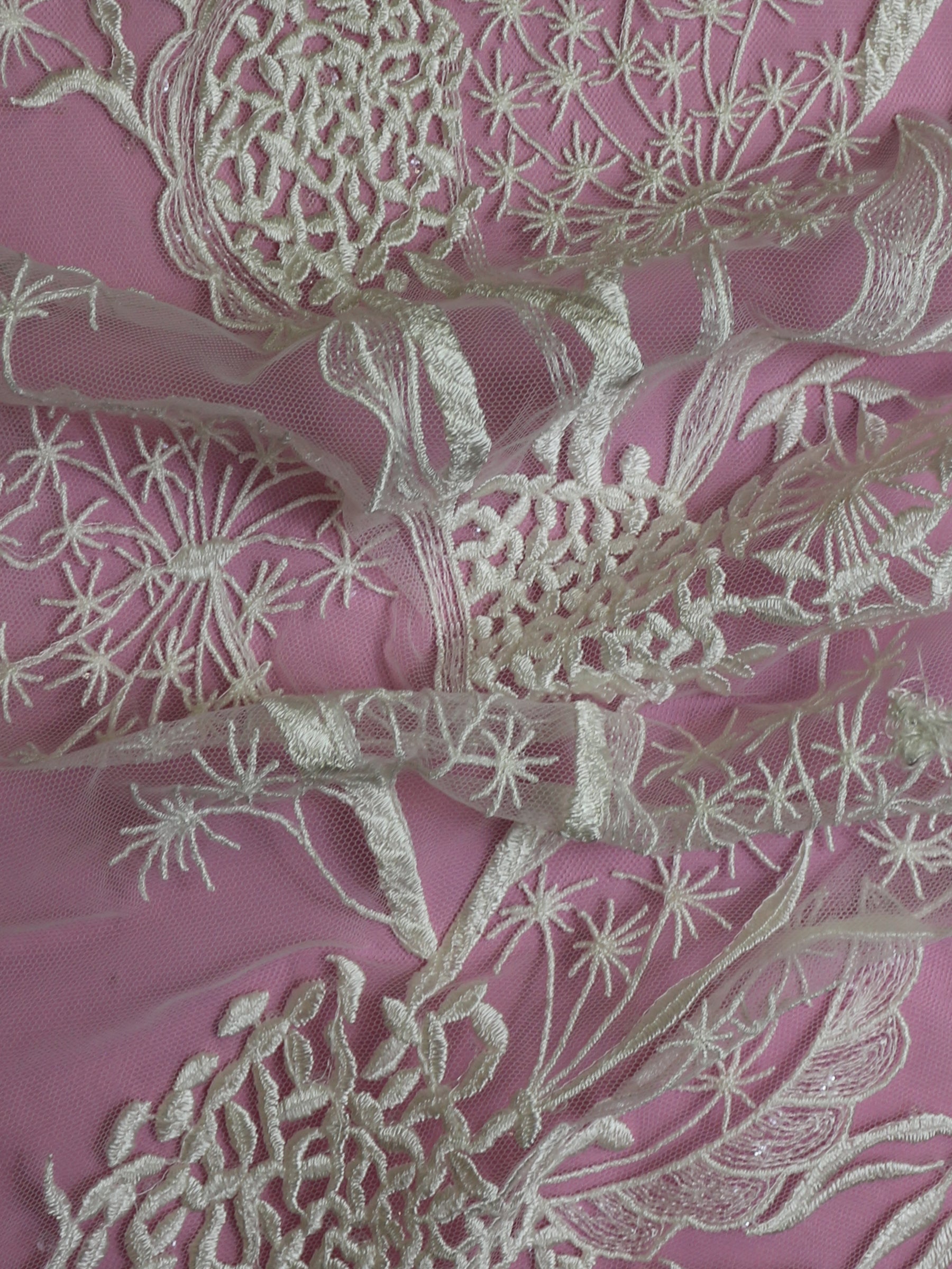 Dentelle brodée ivoire - Hayley