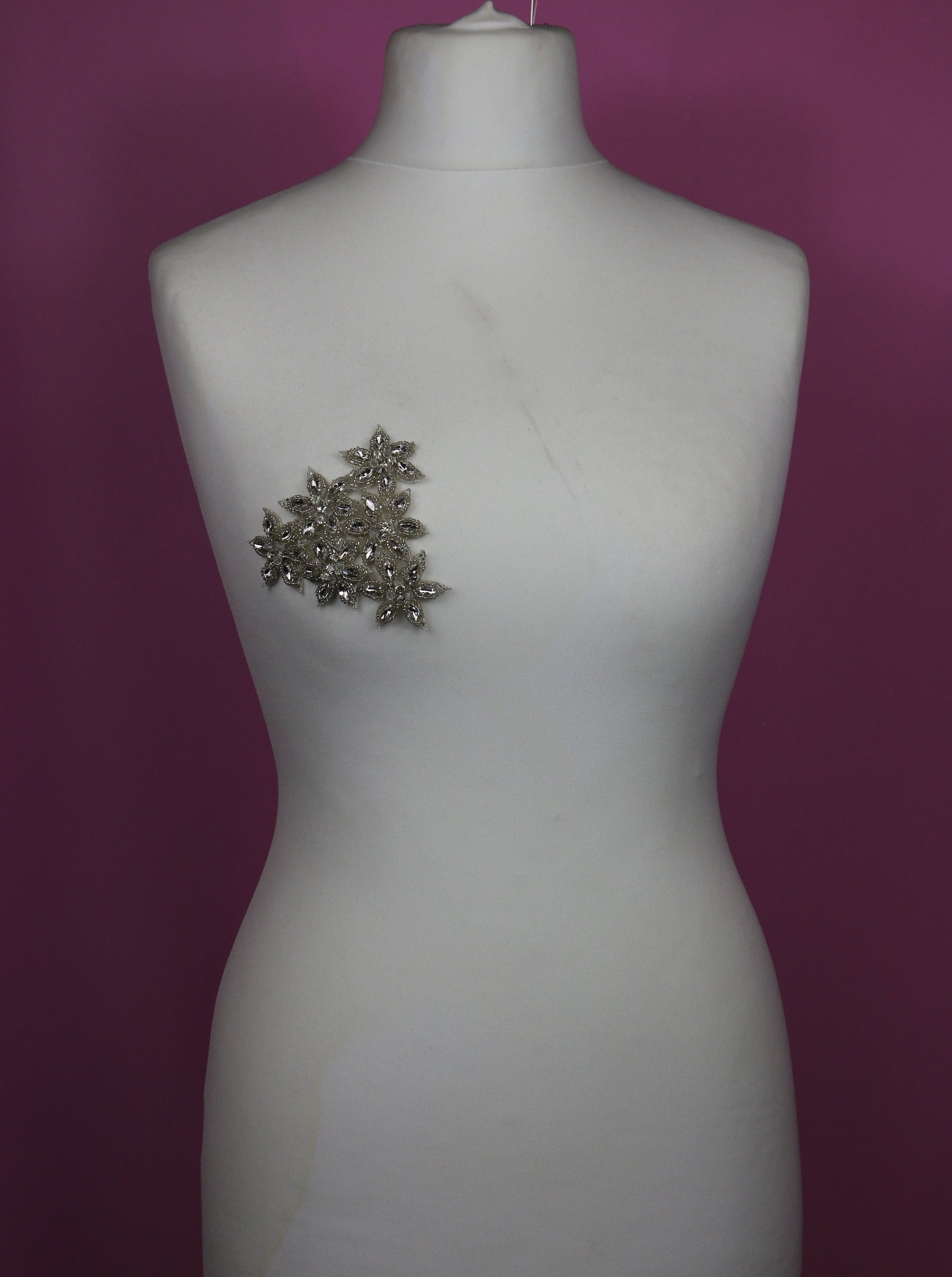 Applique en fleur cristalisée - Deidre