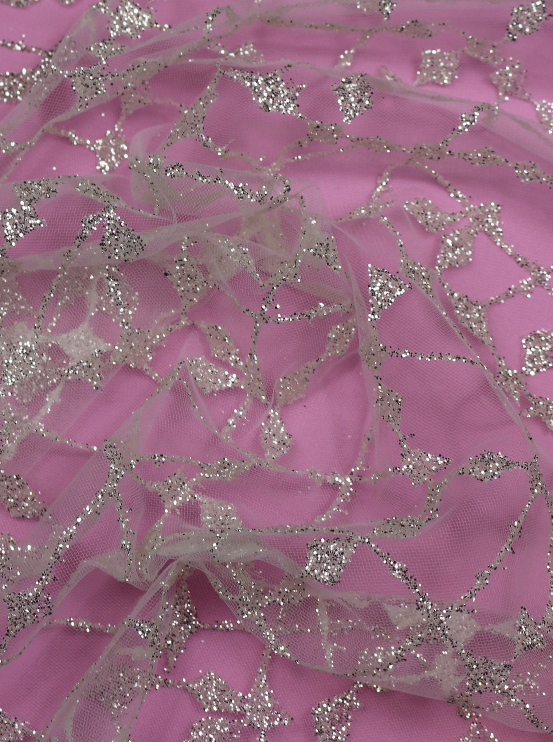 Tulle pailleté ivoire (300 cm) - Trance