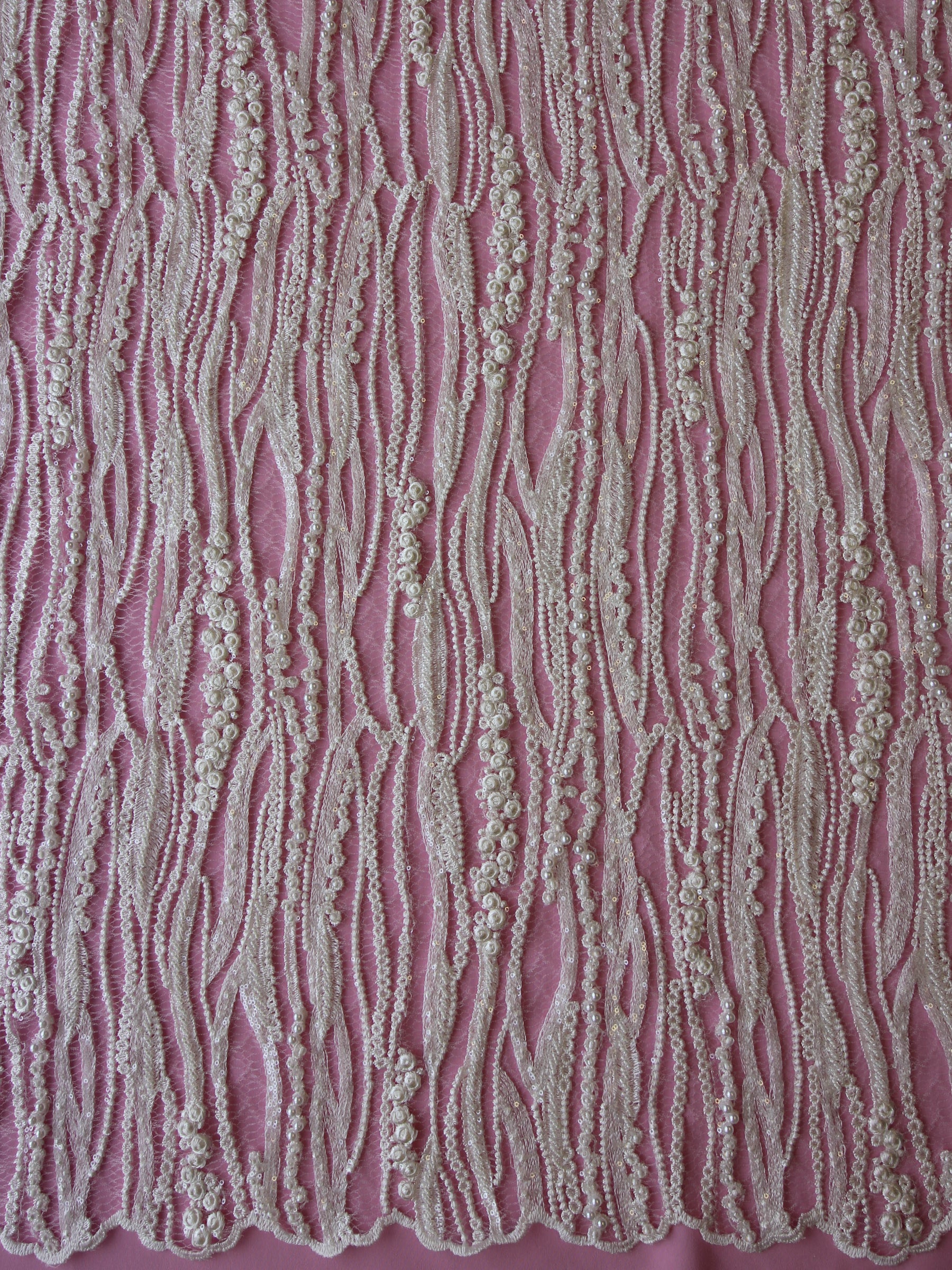 Dentelle Perlée Ivoire - Athira