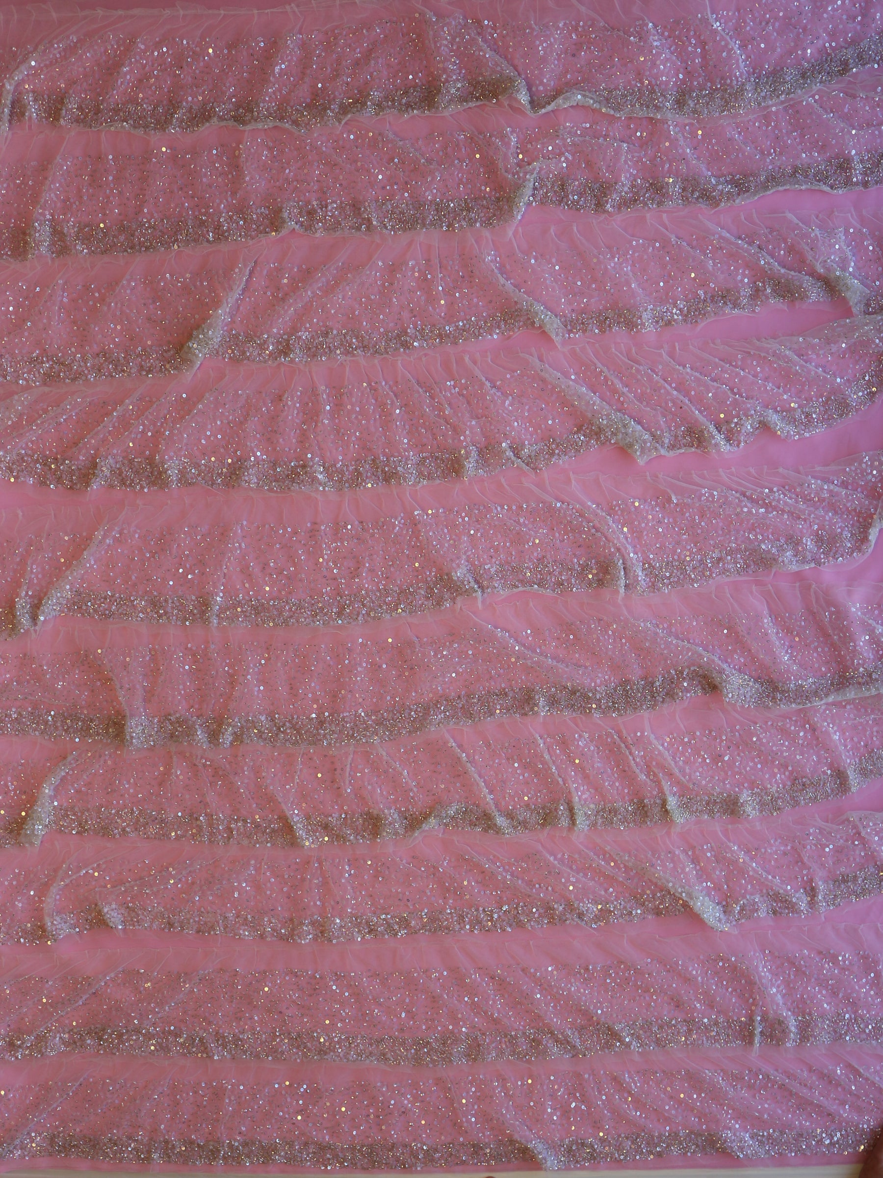 Dentelle ivoire perlée à la main - Baptiste