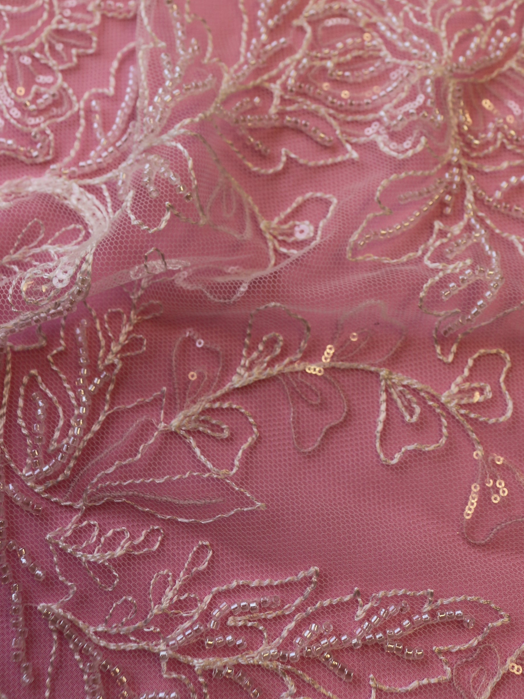 Dentelle perlée ivoire - Bathilda