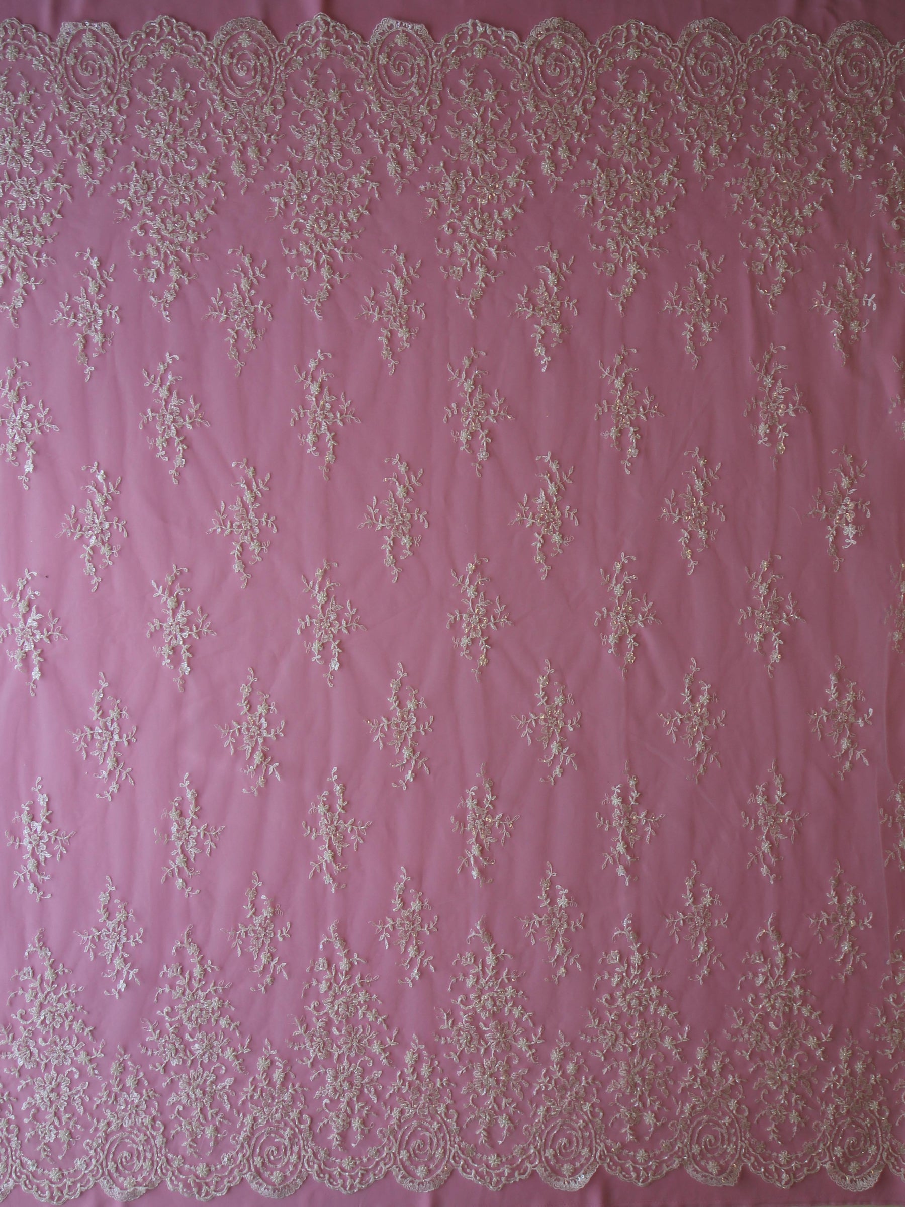 Dentelle Perlée Ivoire - Veronica