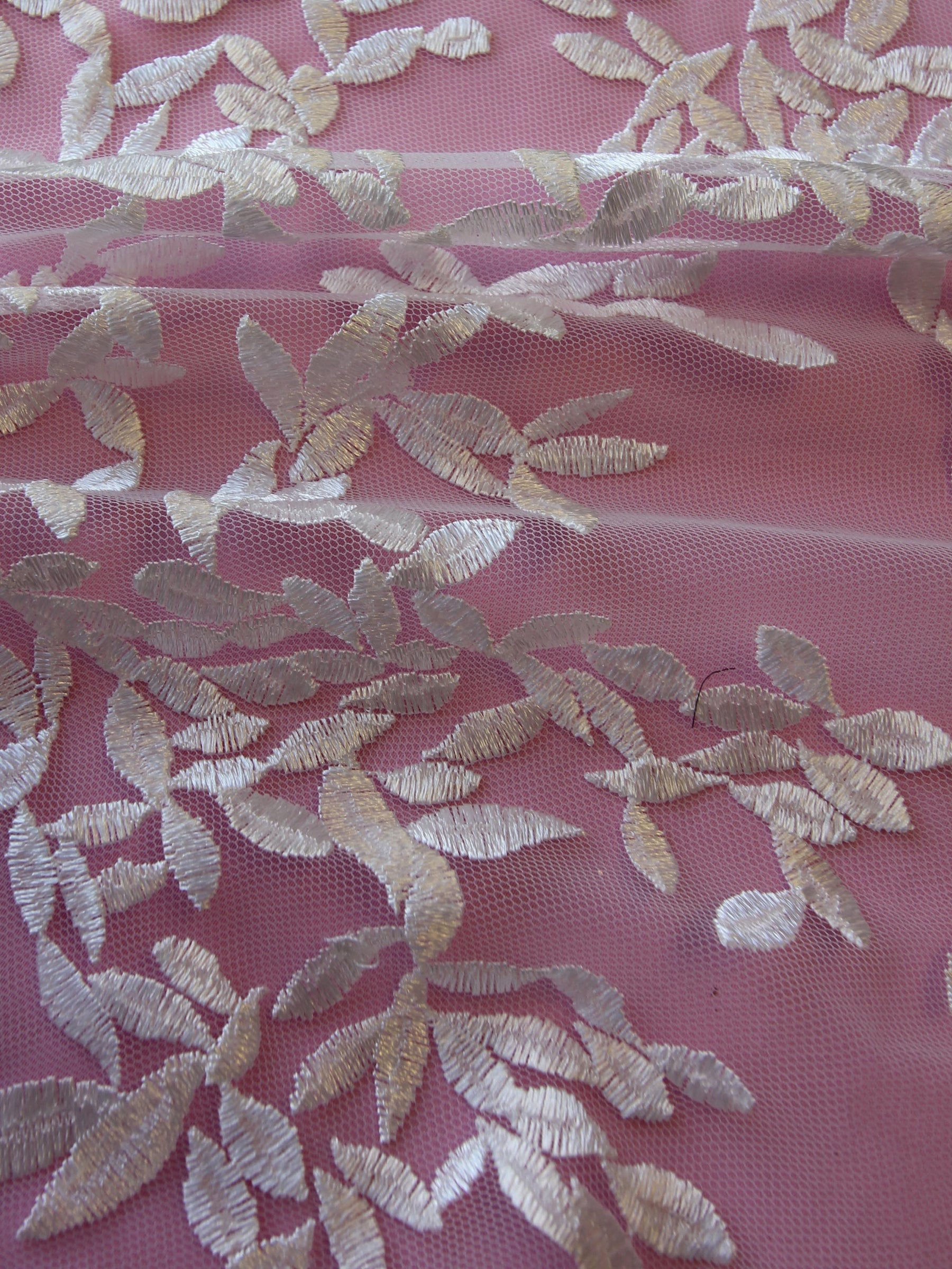 Dentelle Brodée Ivoire - Talia