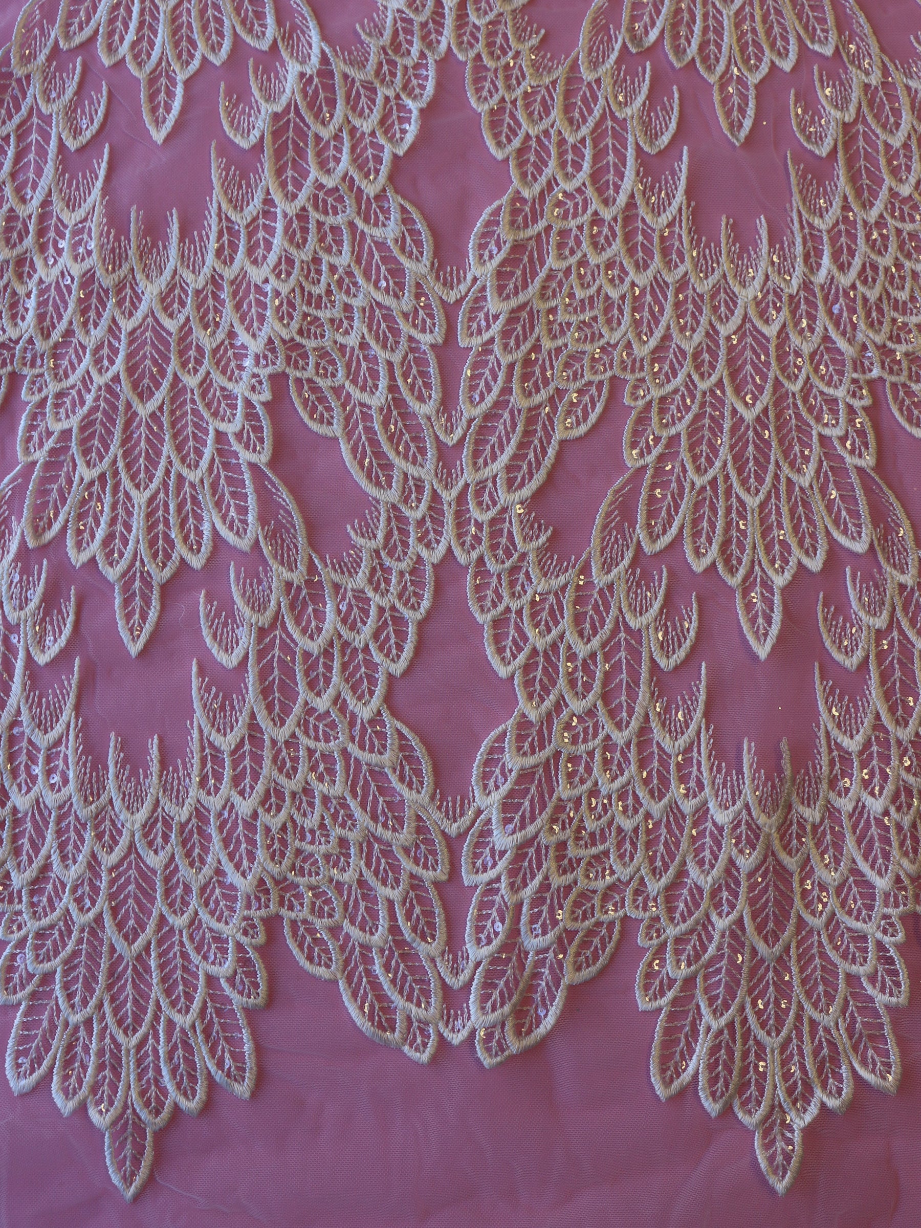 Dentelle Brodée Ivoire - Hilaria