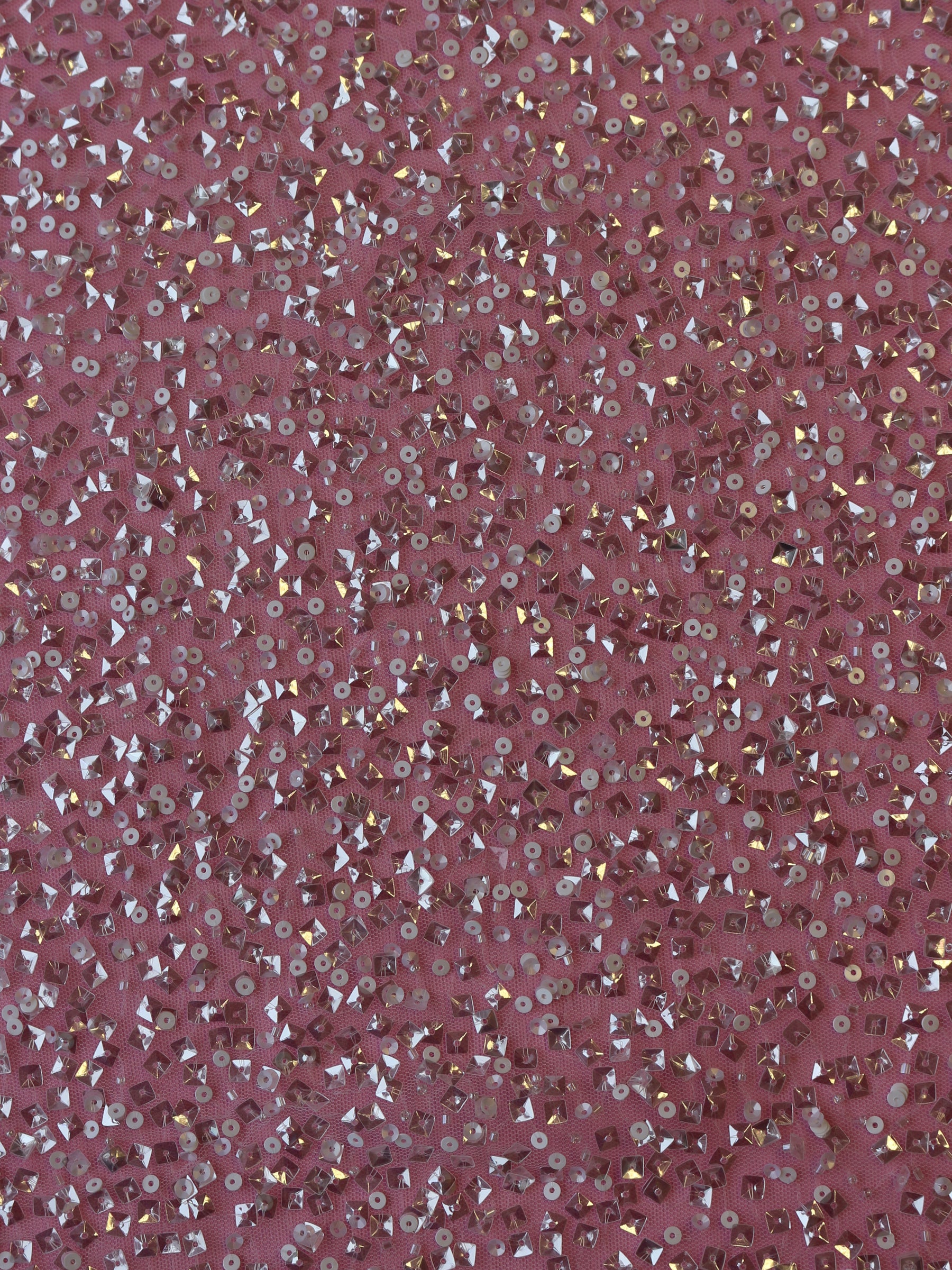Tulle pailleté ivoire - Dusting