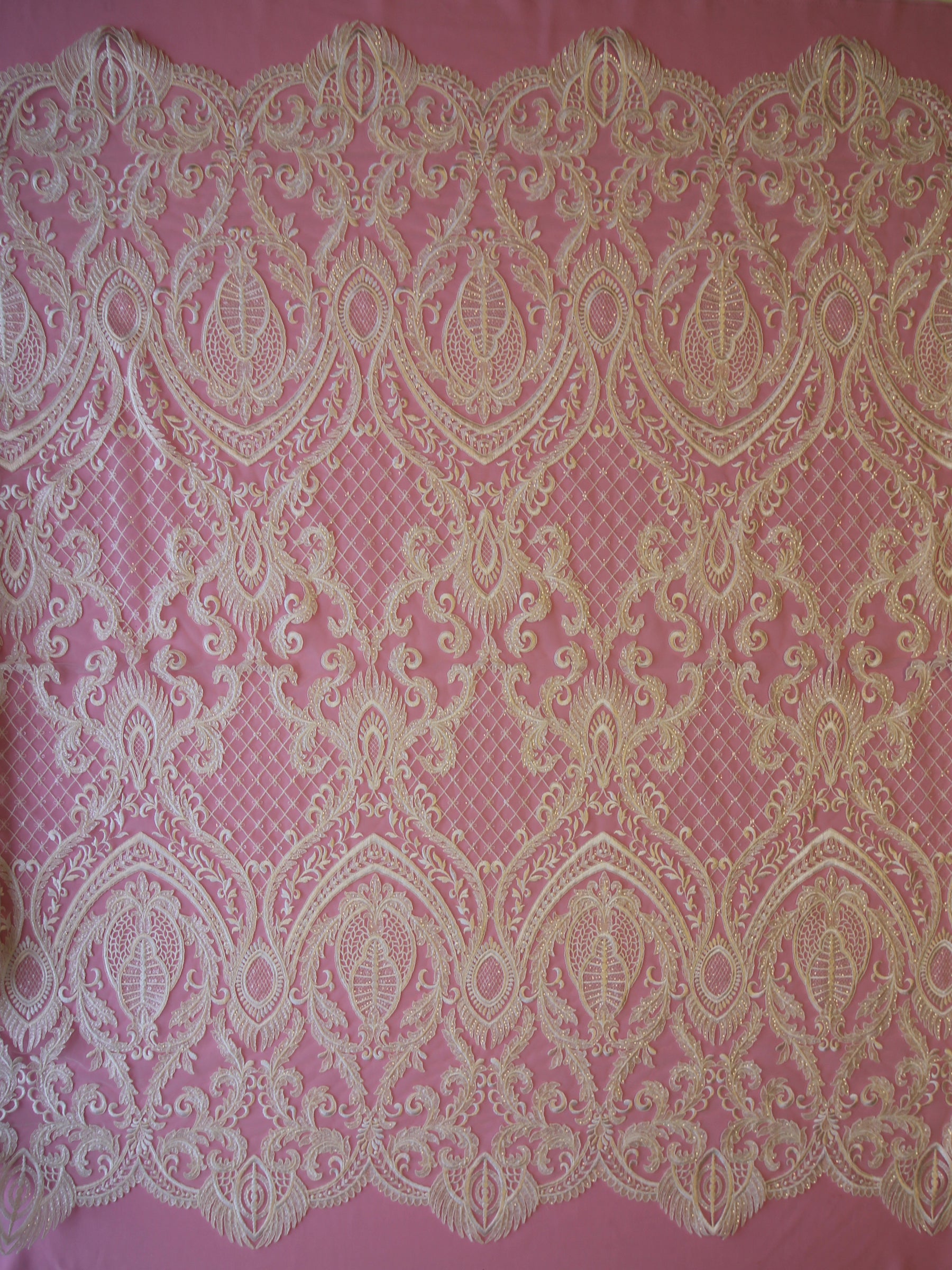Dentelle Paillettes Ivoire - Pleasance