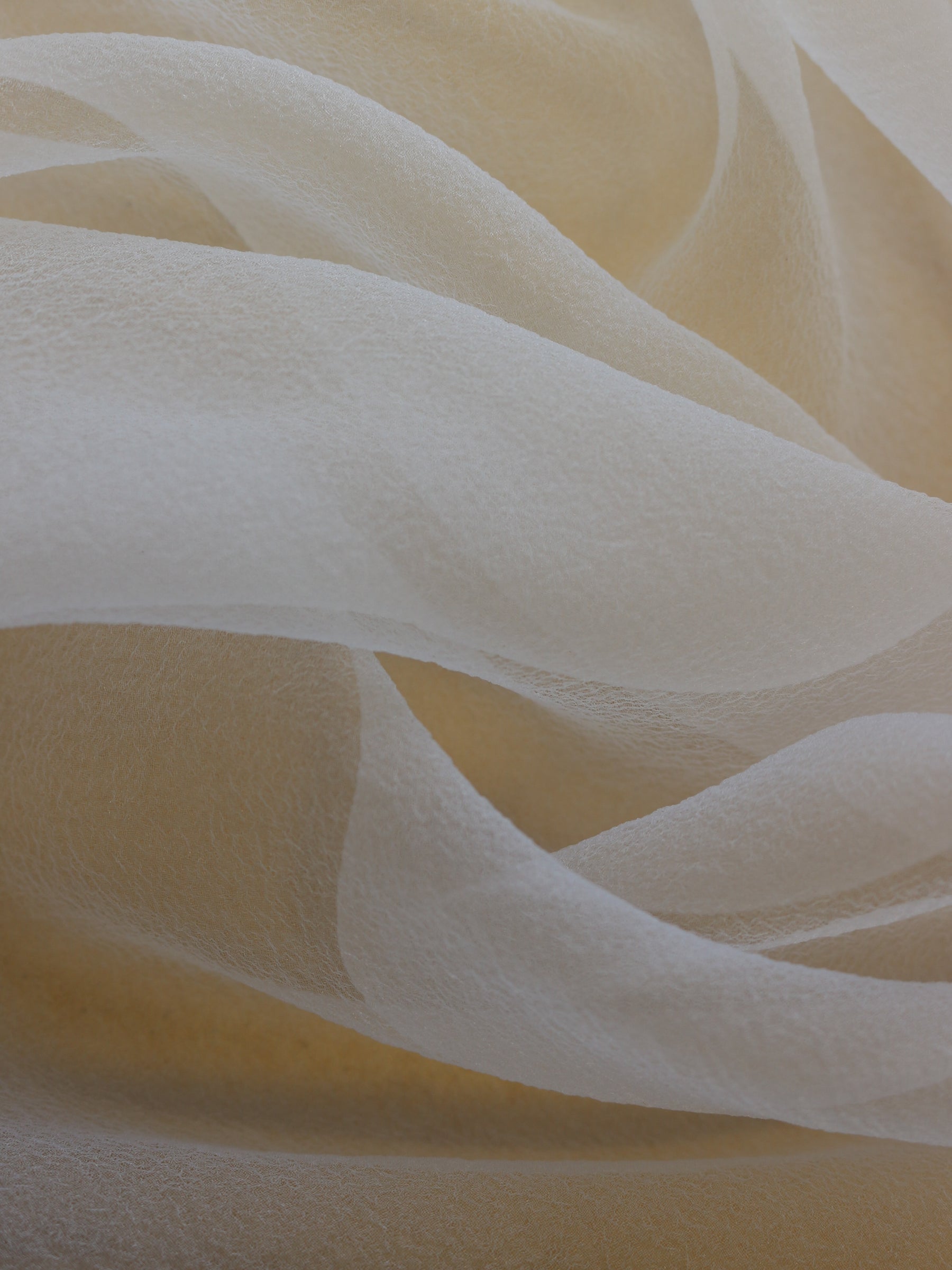Organza froissé ivoire - Gracieux