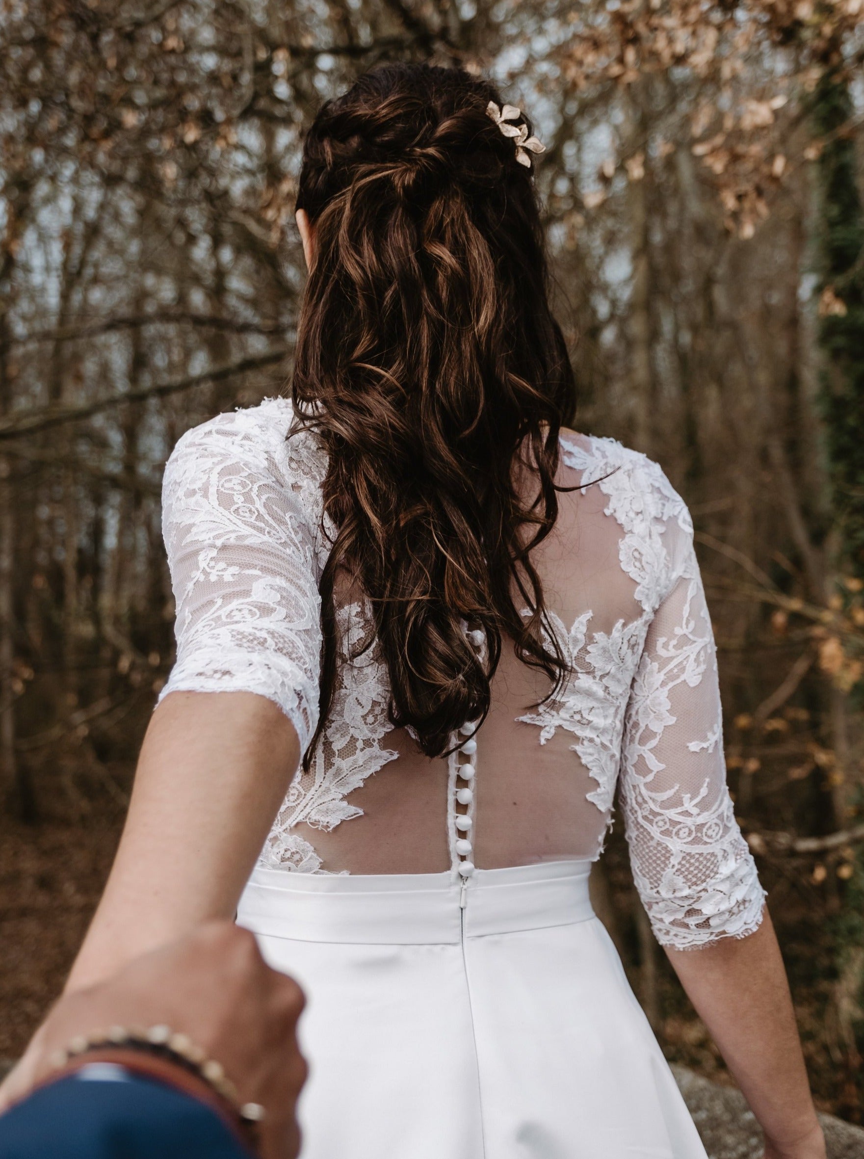 Dentelle Chantilly Ivoire - Kate