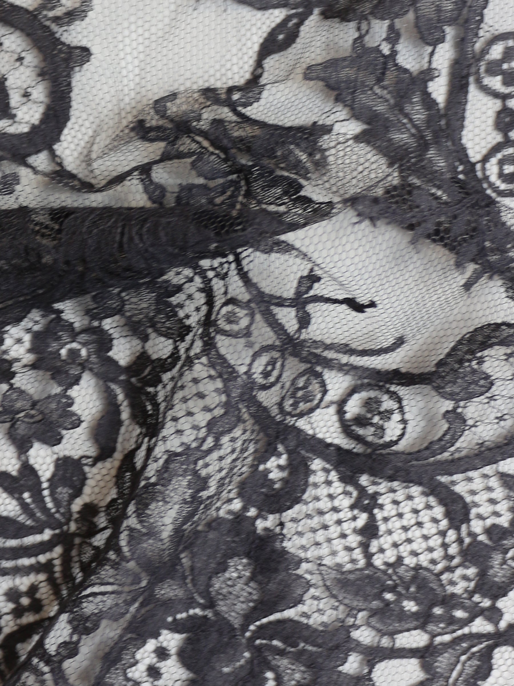 Dentelle Chantilly Grise - Kate