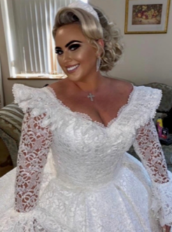 Dentelle pailletée ivoire - Logan