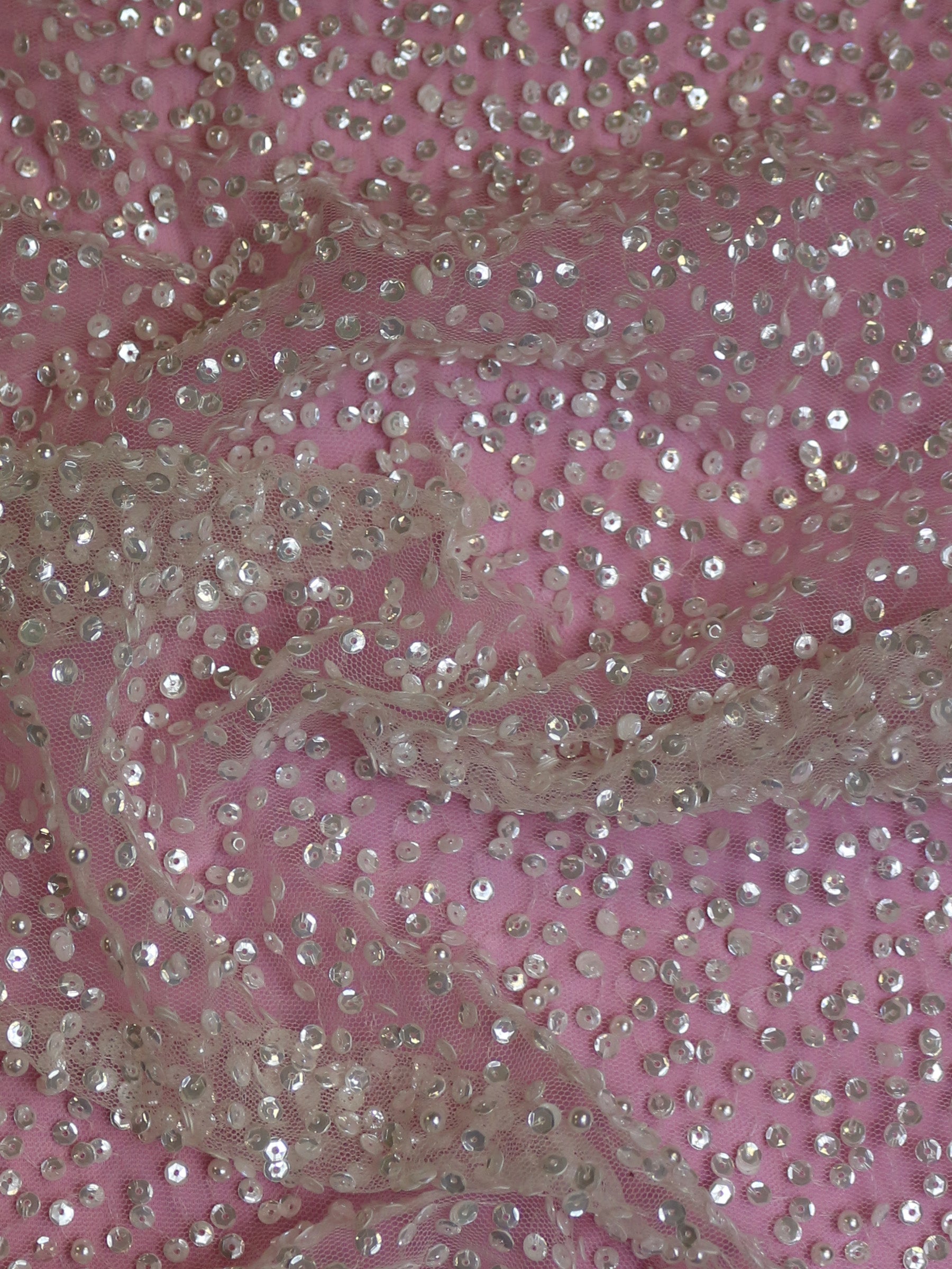 Dentelle Ivoire Pailettée - Luz
