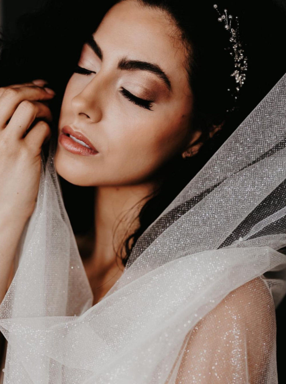 Tulle pailleté ivoire - Magnétisme