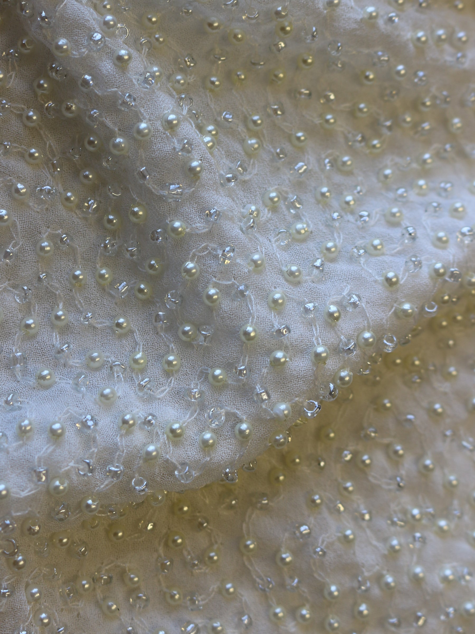 Dentelle Ivoire Perlée - Mallory