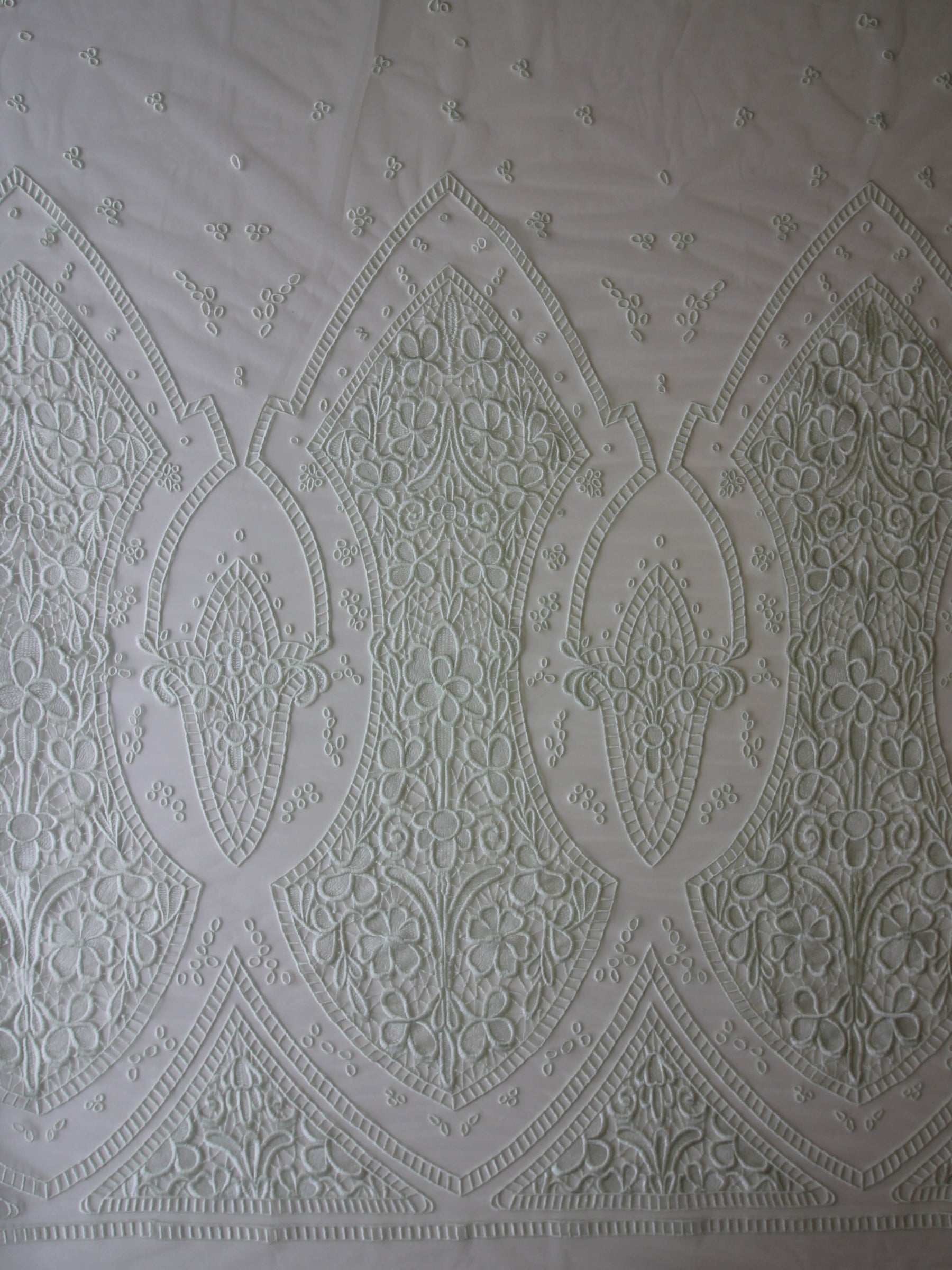 Dentelle Brodée Menthe - Nyla