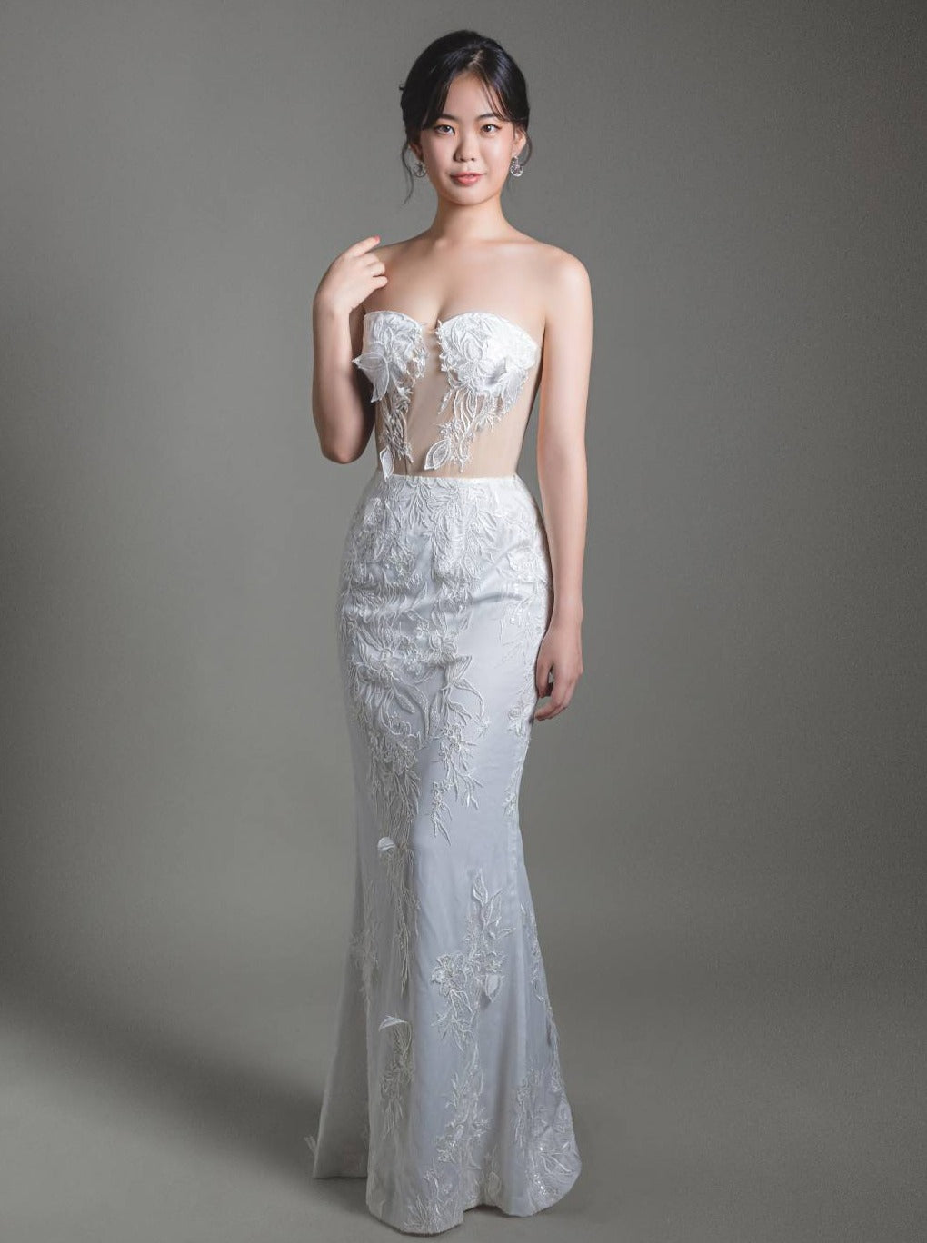Dentelle Brodée Ivoire - Calinda