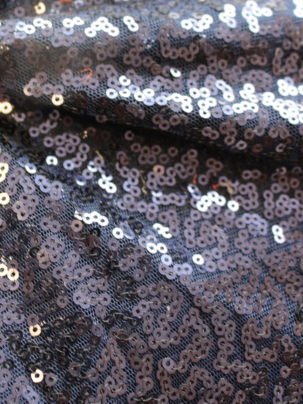 Tulle à paillettes bleu marine - Glow