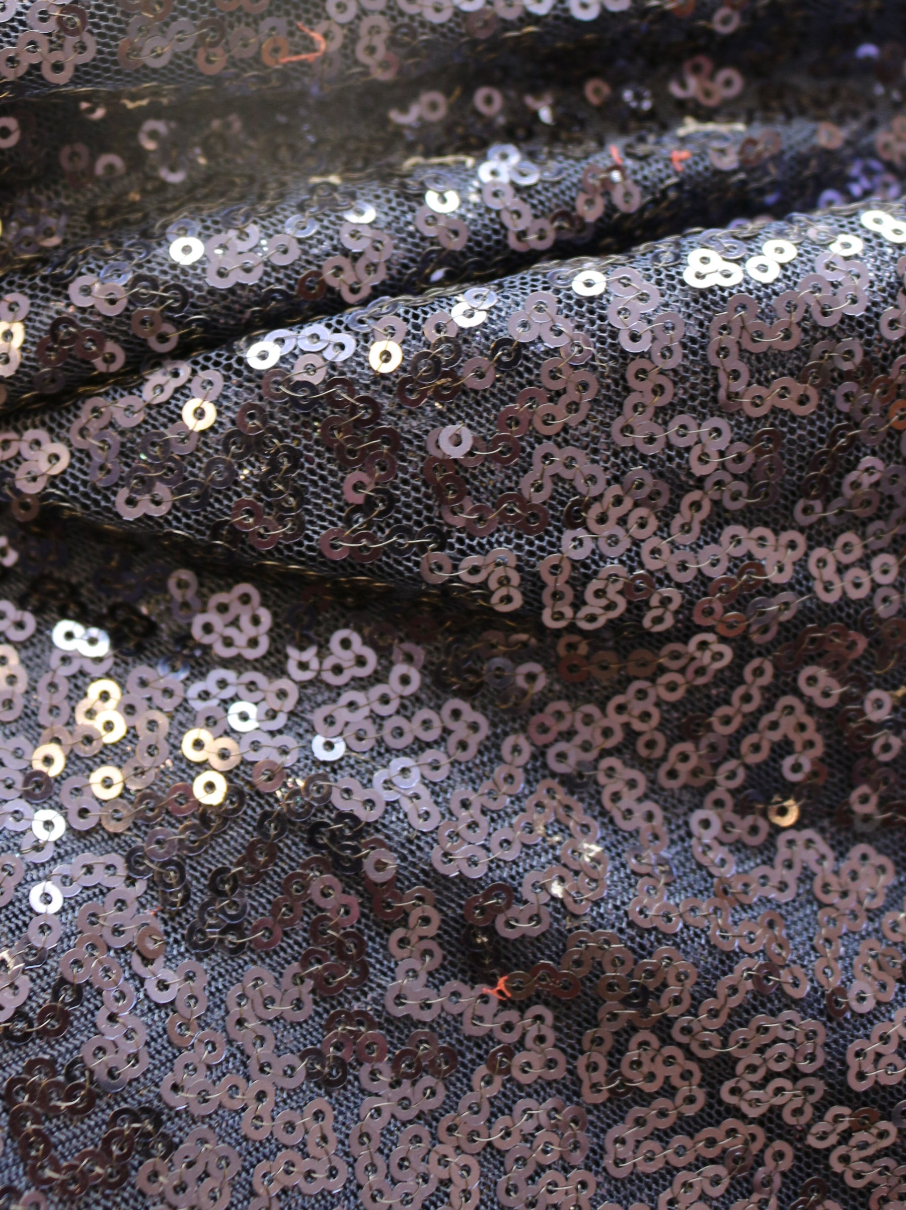 Tulle à paillettes bleu marine - Glow