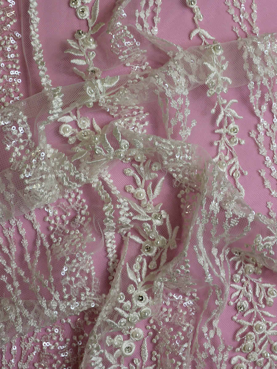 Dentelle Perlée Ivoire Perlée - Paix
