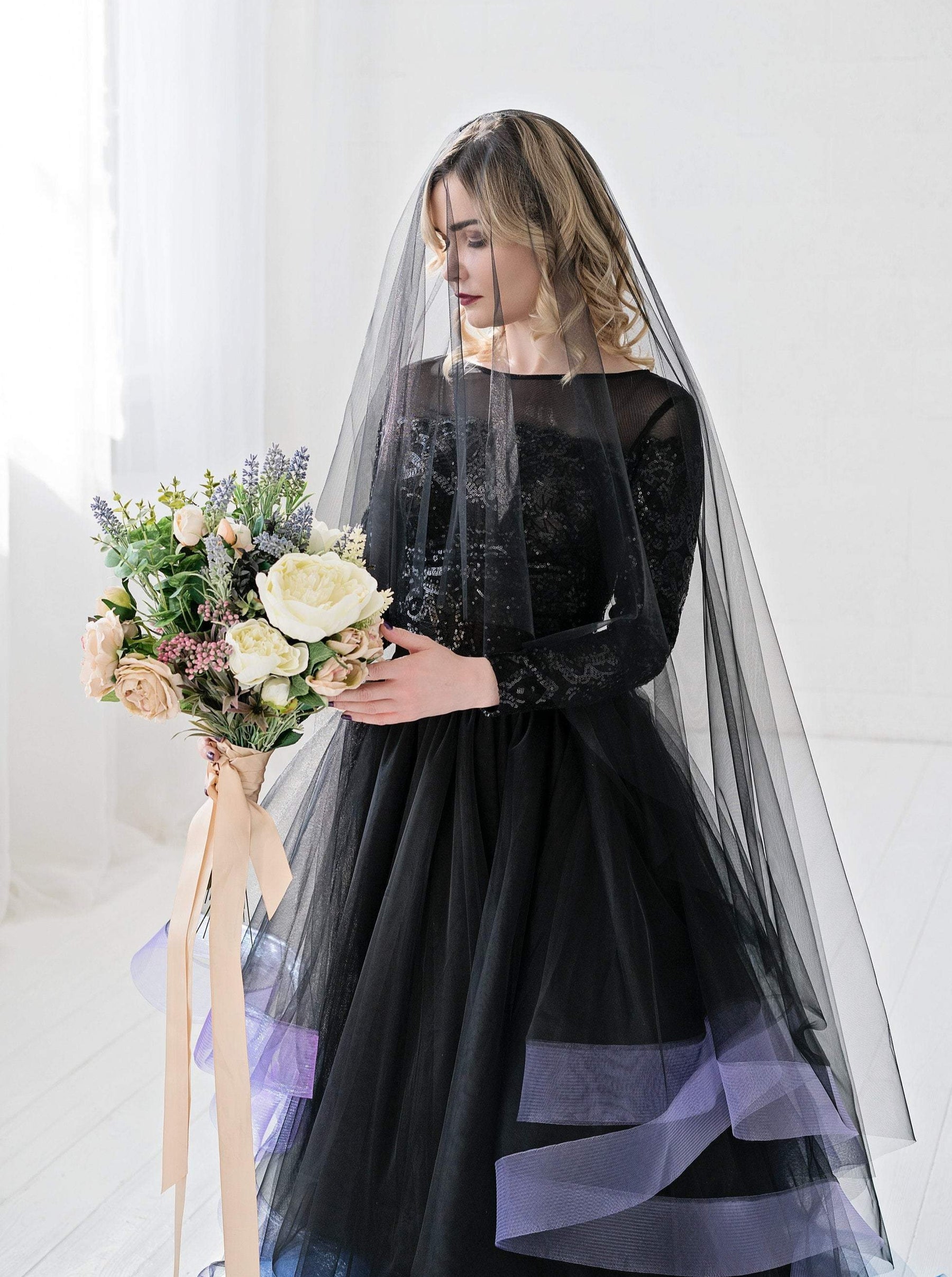 Tulle de soie noir - Perception