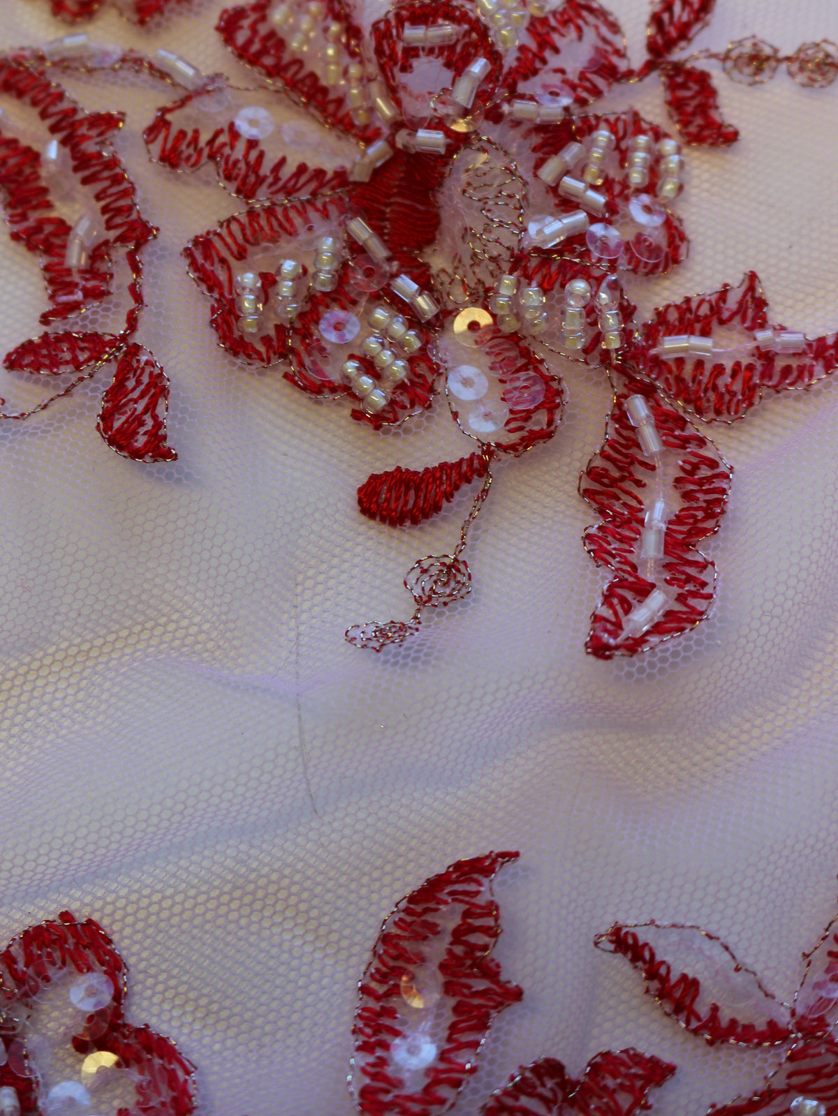 Dentelle rouge - Chloé.