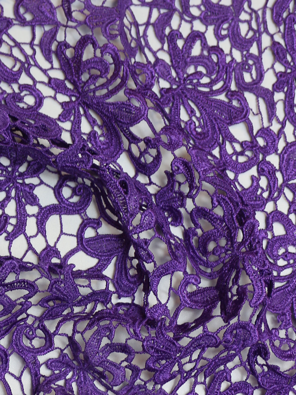 Dentelle Guipure Violette - Reese