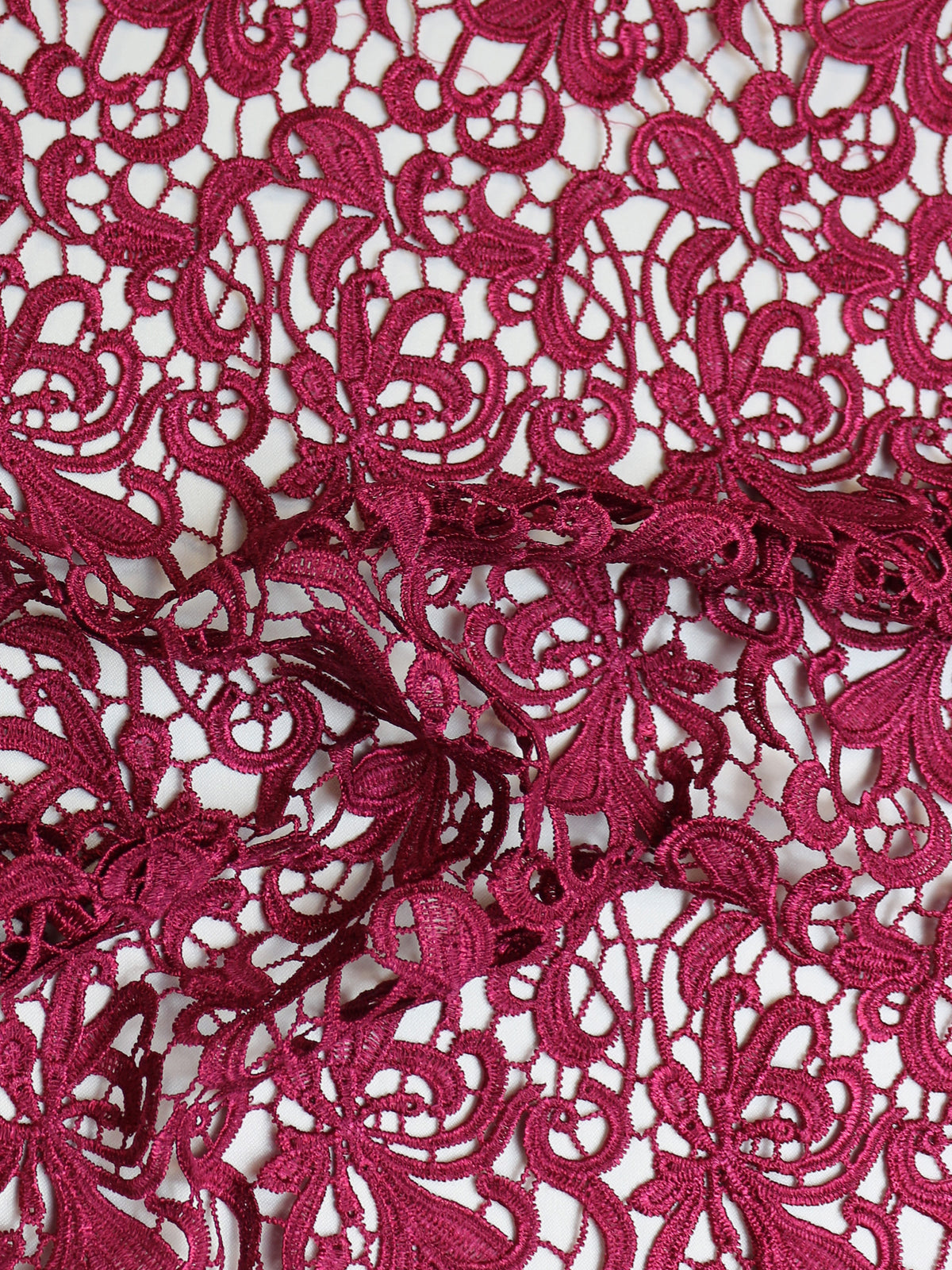 Dentelle Guipure Magenta - Reese