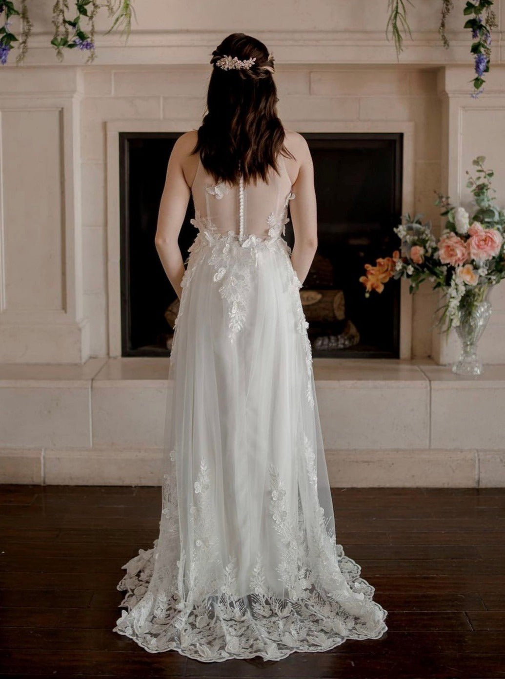 Dentelle Brodée Ivoire - Renée