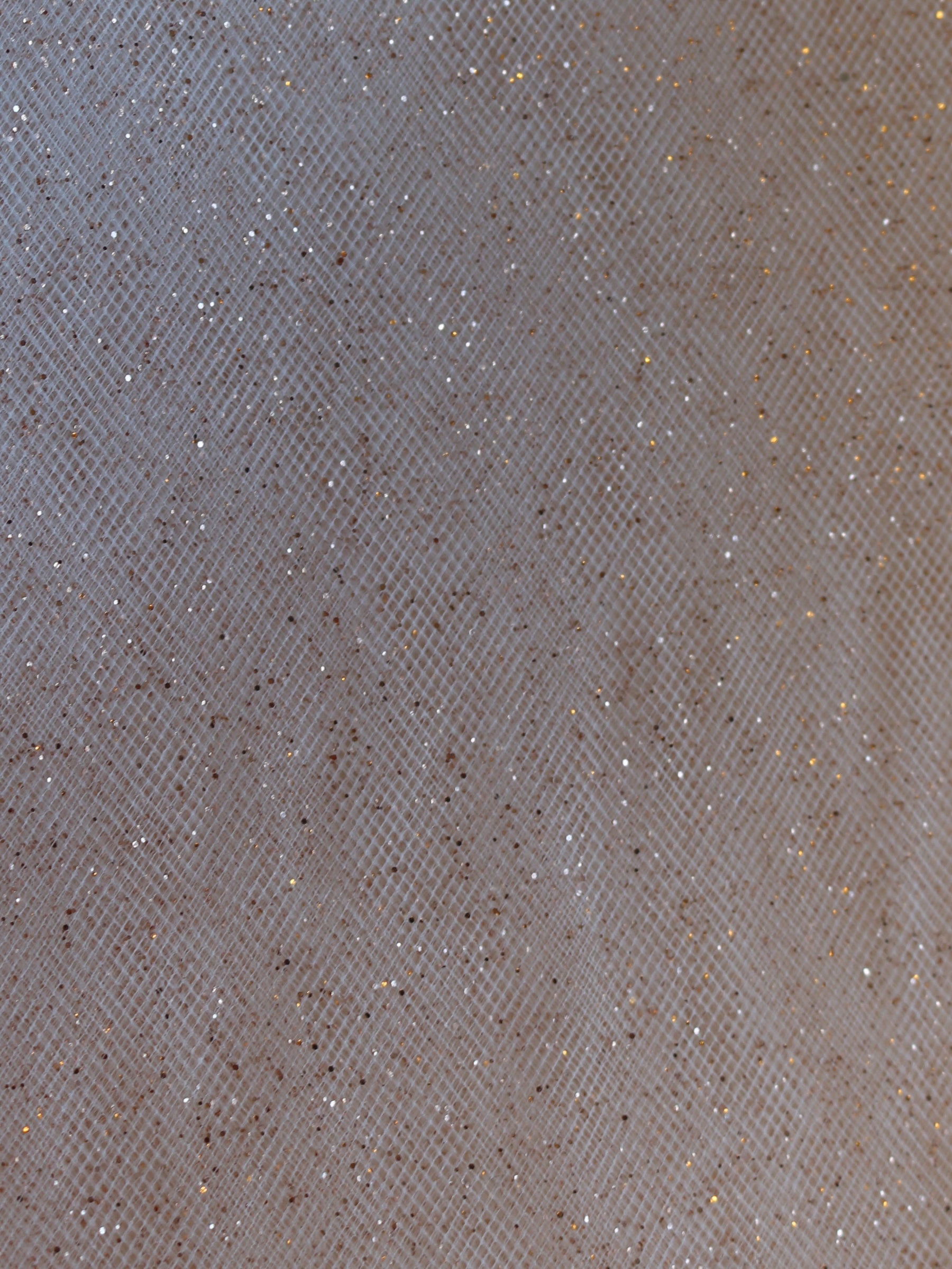 Tulle à paillettes or rose (300cm) - Effervescence