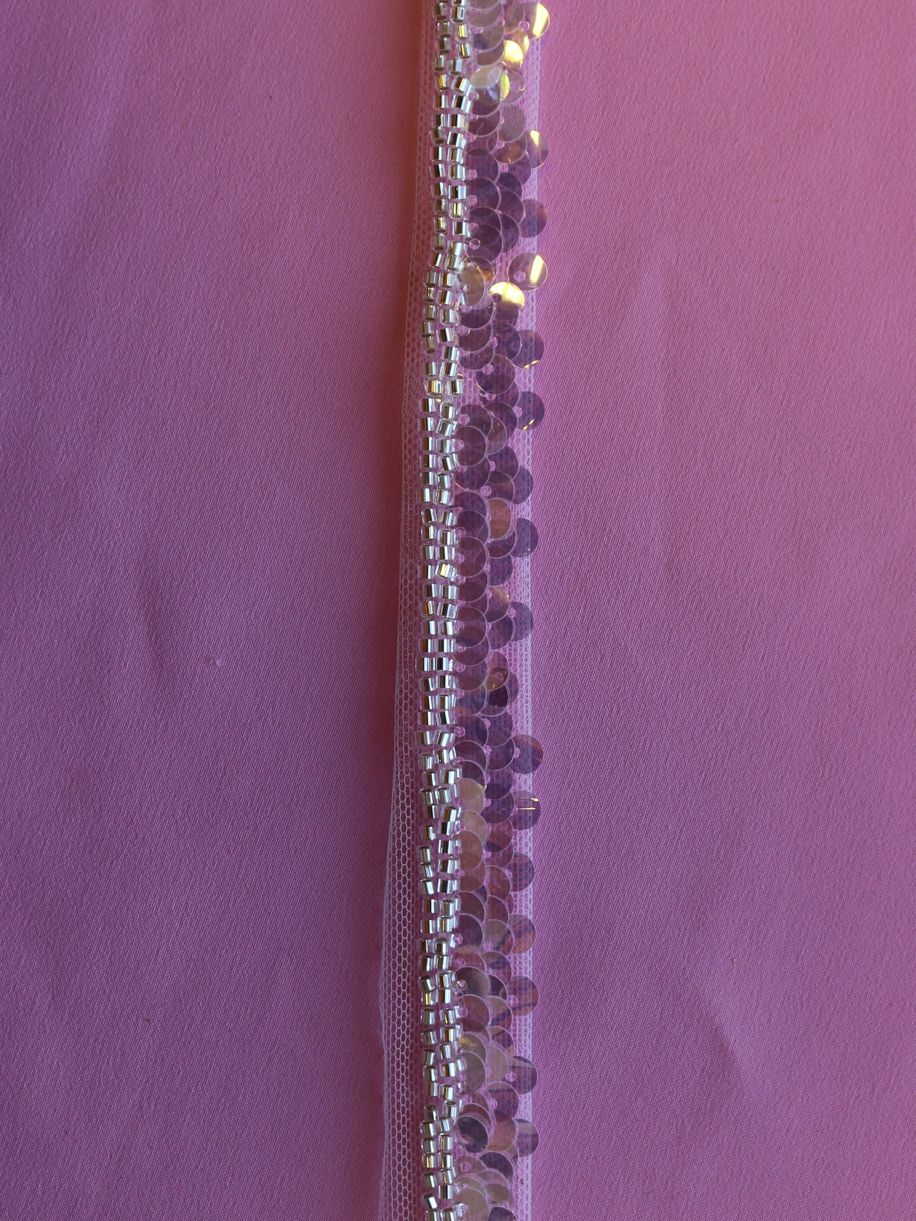 Bordure en dentelle à paillettes ivoire - Ravish