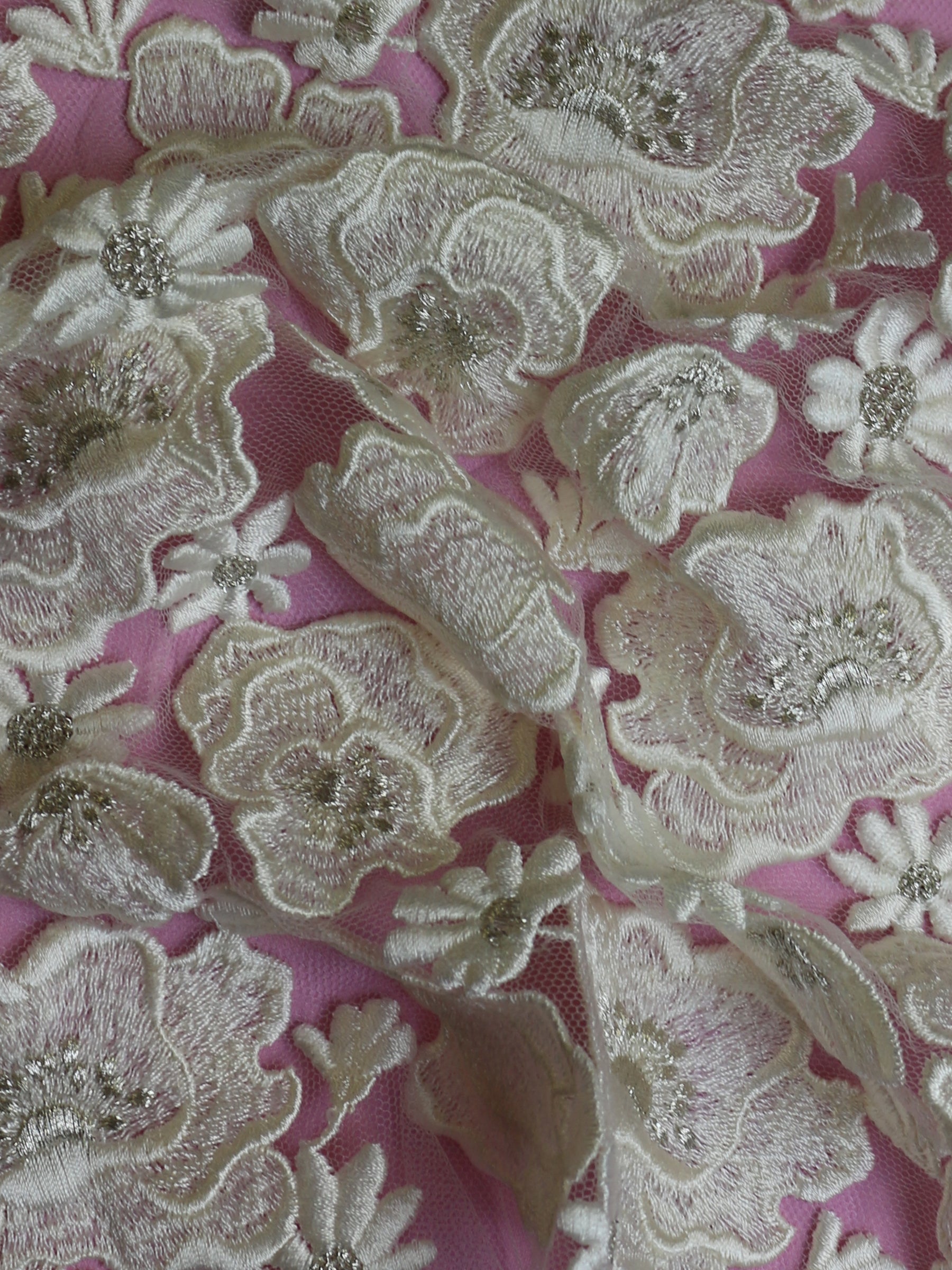 Dentelle Brodée Ivoire - Thora