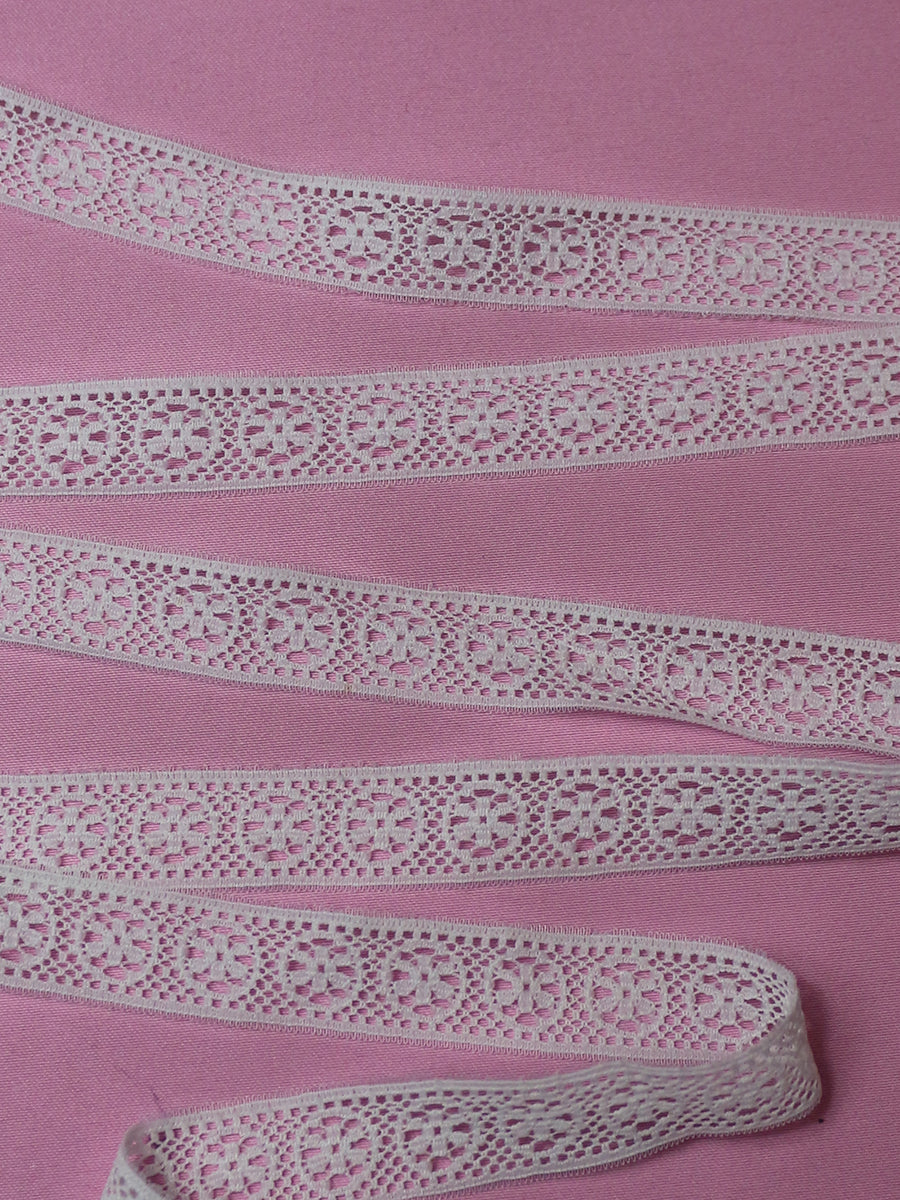 Galon de Dentelle Blanc - Walnut