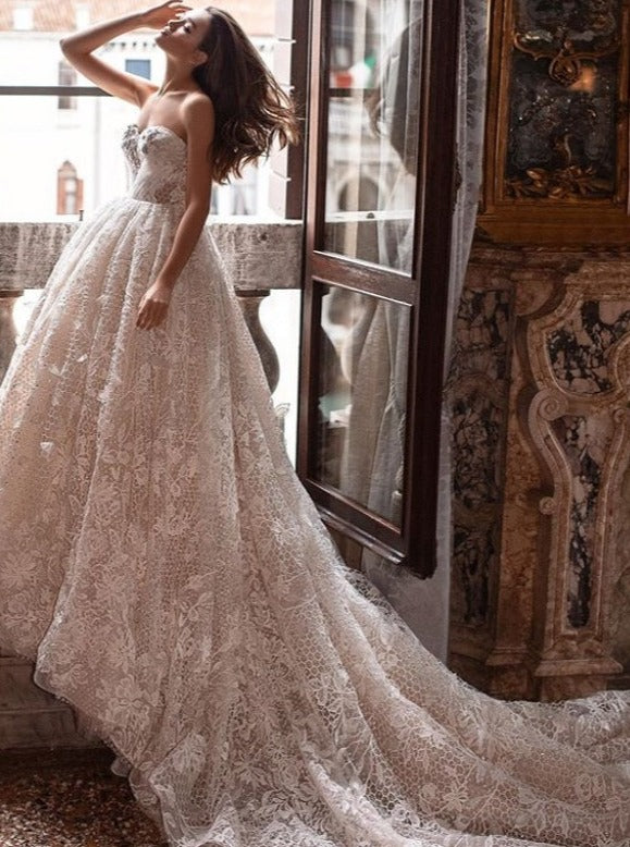 Dentelle Treillis Brodée Ivoire - Kiri