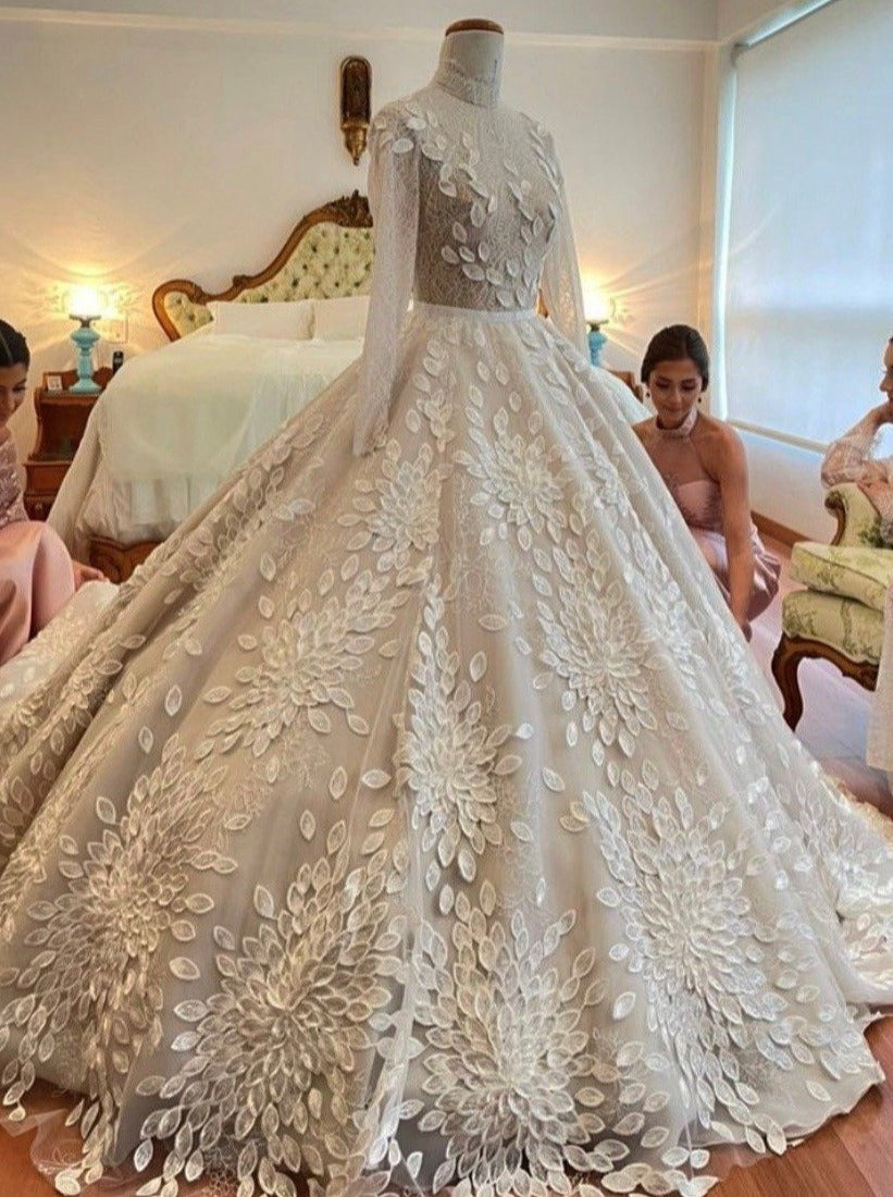 Dentelle brodée ivoire - Ainslee