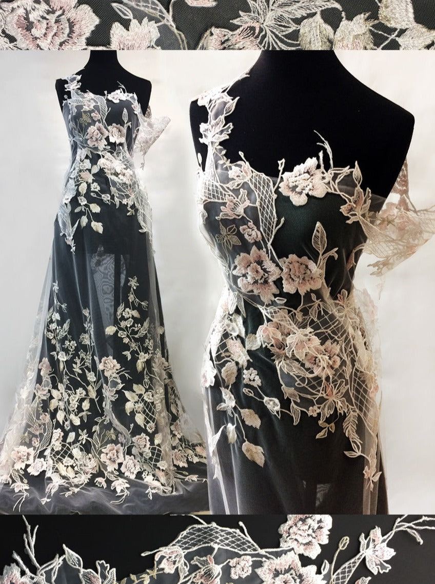 Dentelle Ivoire & Blush - Antonella