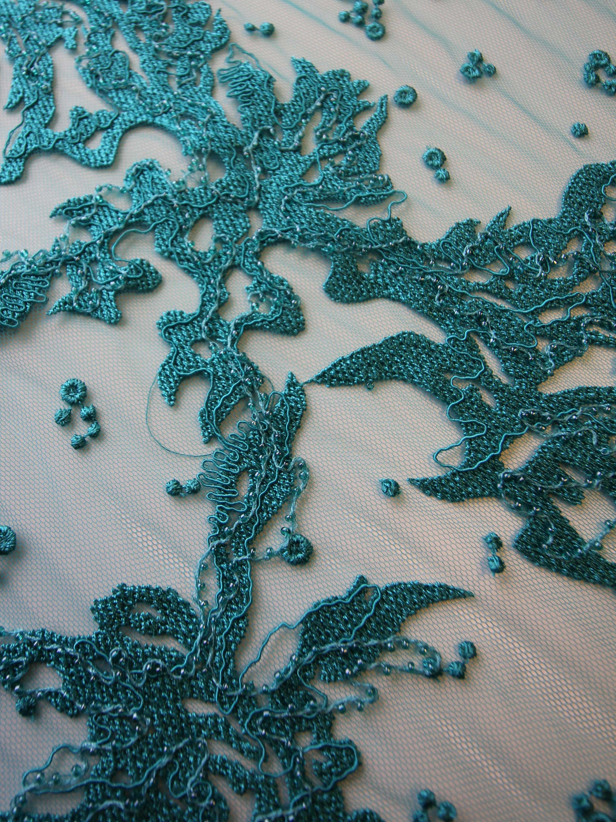 Dentelle Broderie Aqua - Zélie