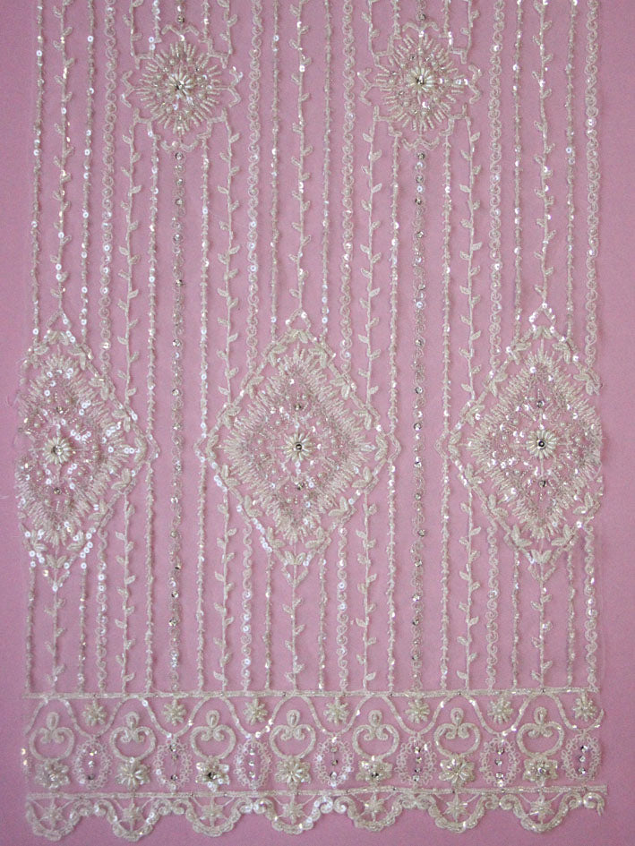 Dentelle Perlée Ivoire - Barbara