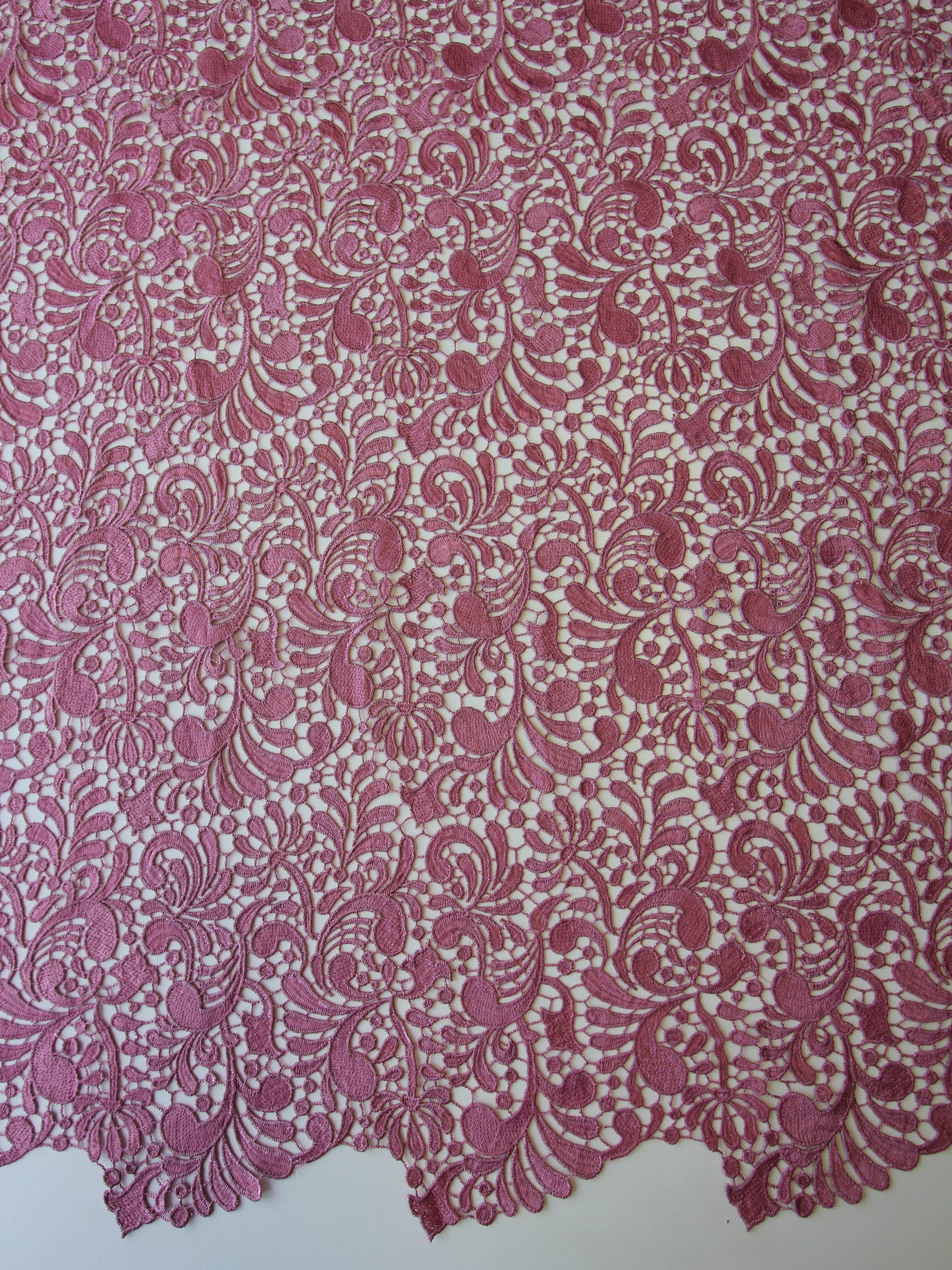 Dentelle Guipure Corail - Theresa