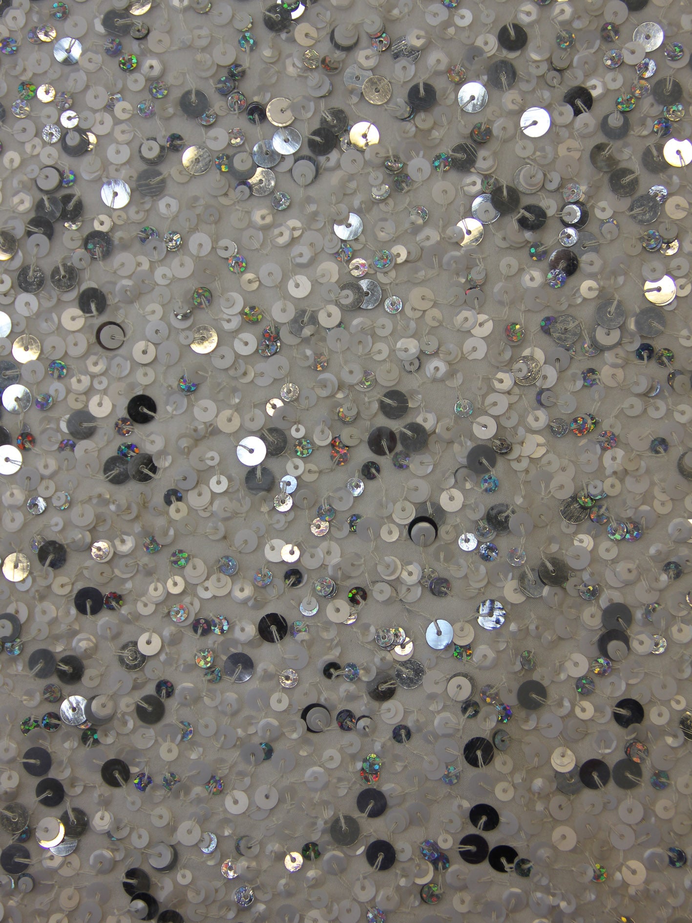 Georgette ornée de sequins - Étoiles