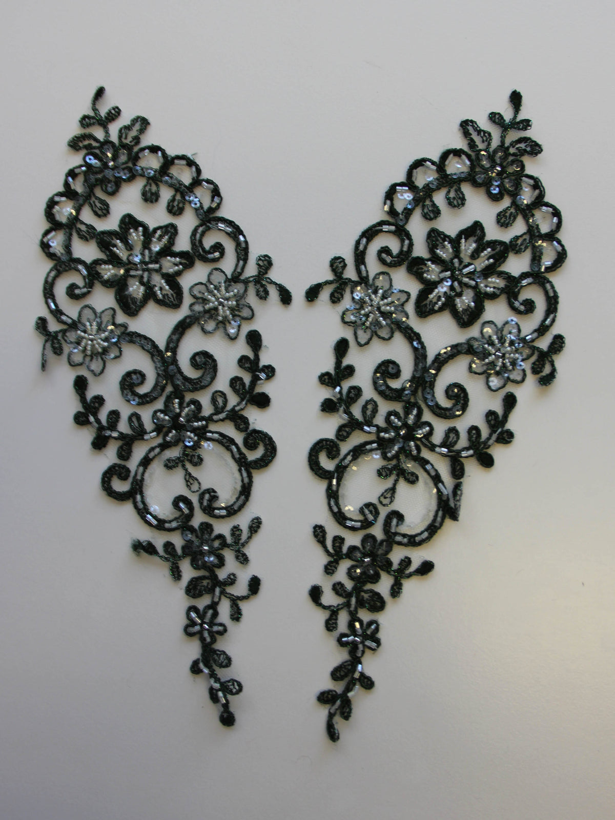 Appliques en dentelle vert foncé – Alexandra.