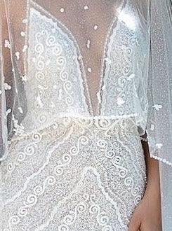 Dentelle Perlée Ivoire - Esmerelda